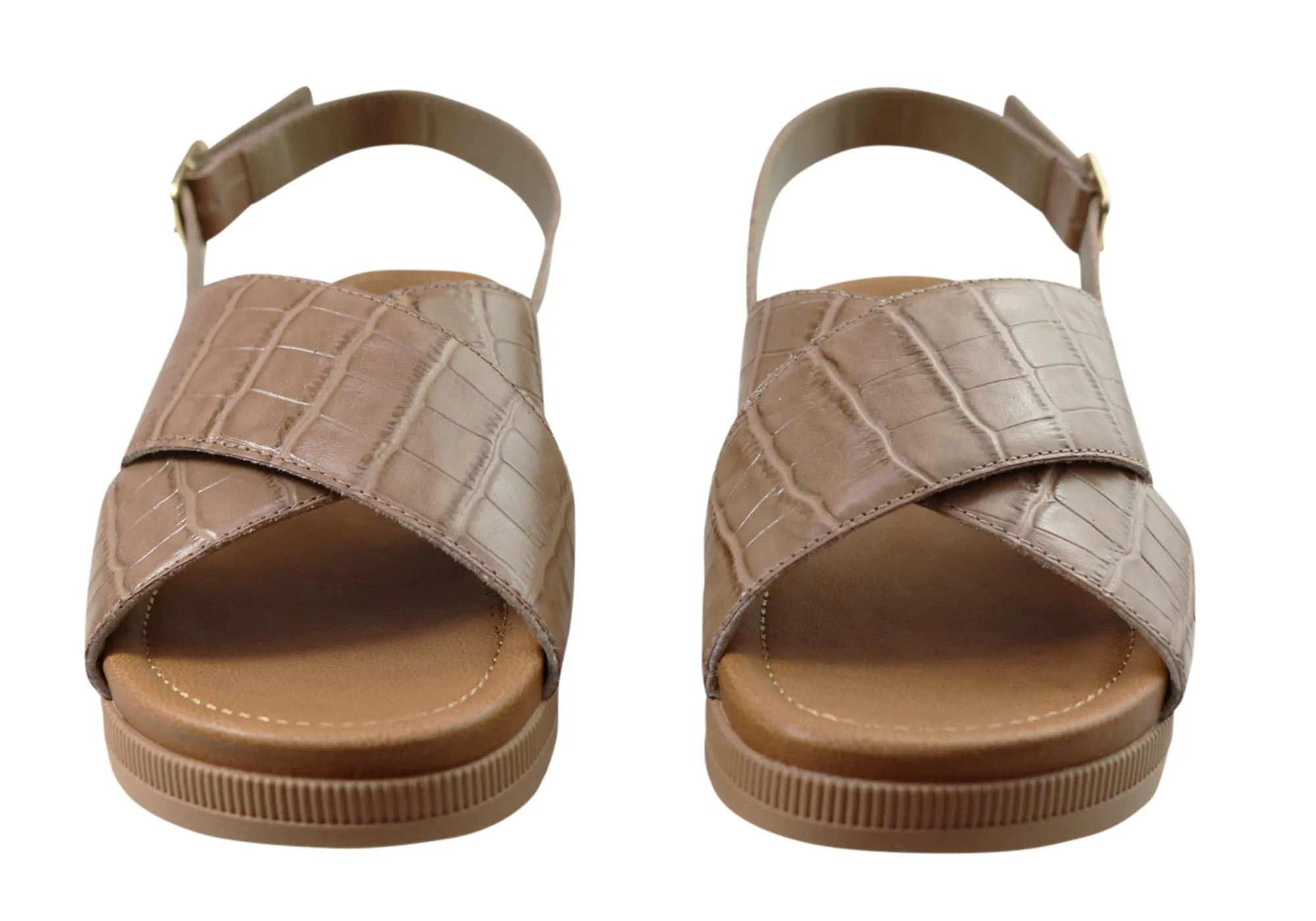 Usaflex Breeza Damen Bequeme Ledersandalen Hergestellt In Brasilien Usaflex Schuhe