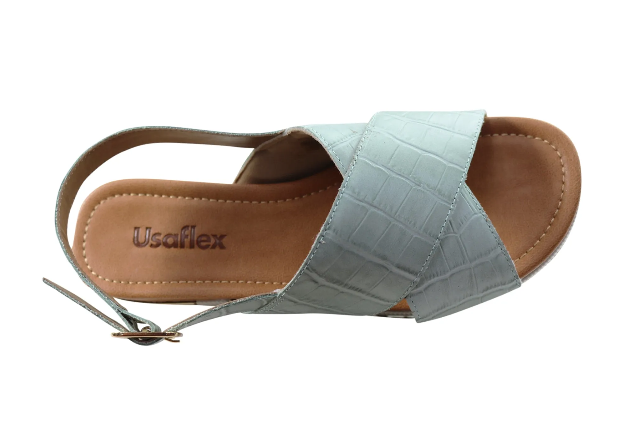 Usaflex Breeza Damen Bequeme Ledersandalen Hergestellt In Brasilien Usaflex Schuhe