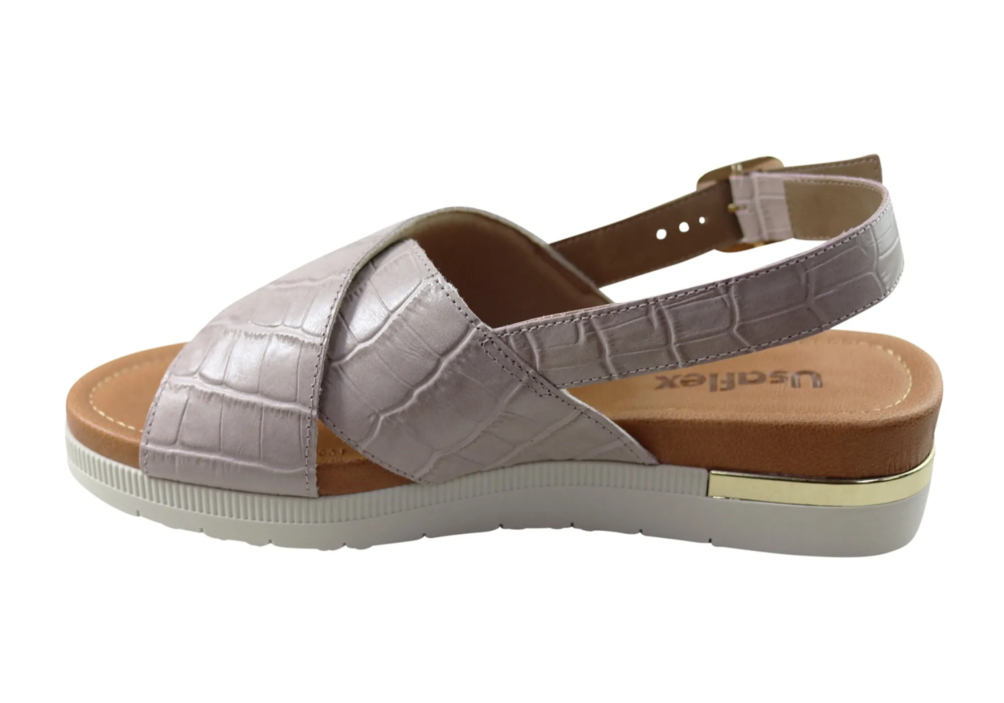 Usaflex Breeza Damen Bequeme Ledersandalen Hergestellt In Brasilien Usaflex Schuhe