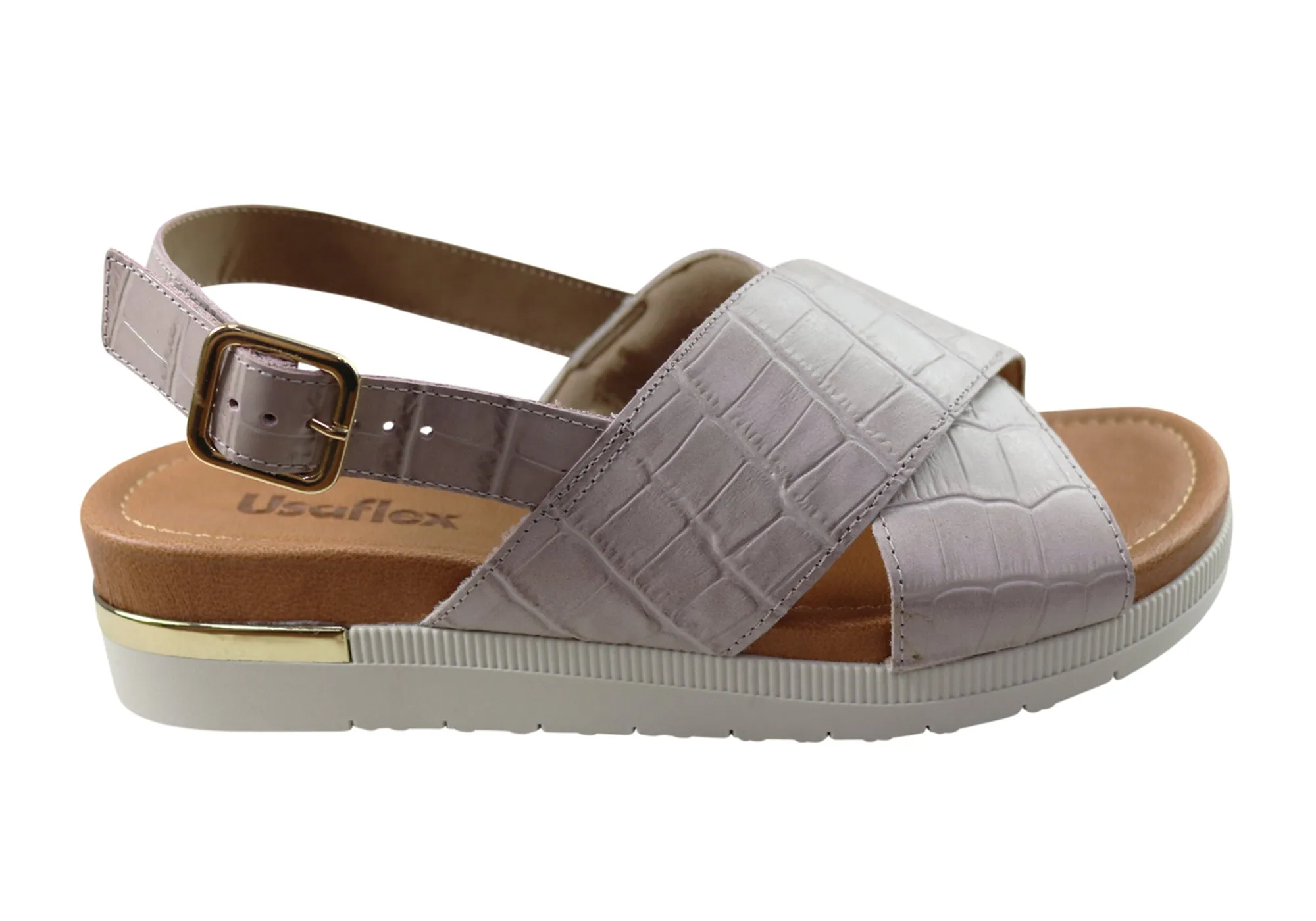 Usaflex Breeza Damen Bequeme Ledersandalen Hergestellt In Brasilien Usaflex Schuhe