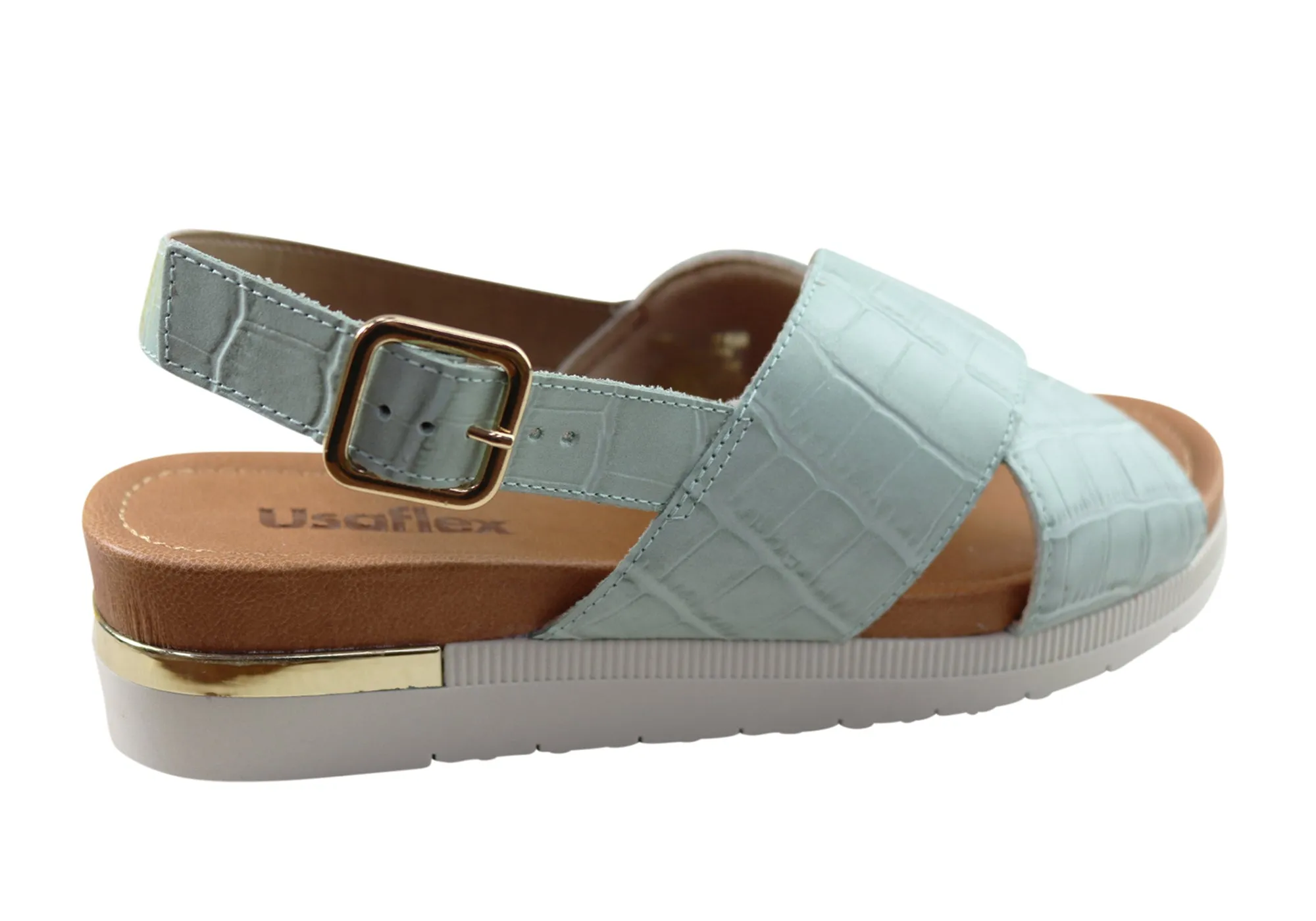 Usaflex Breeza Damen Bequeme Ledersandalen Hergestellt In Brasilien Usaflex Schuhe