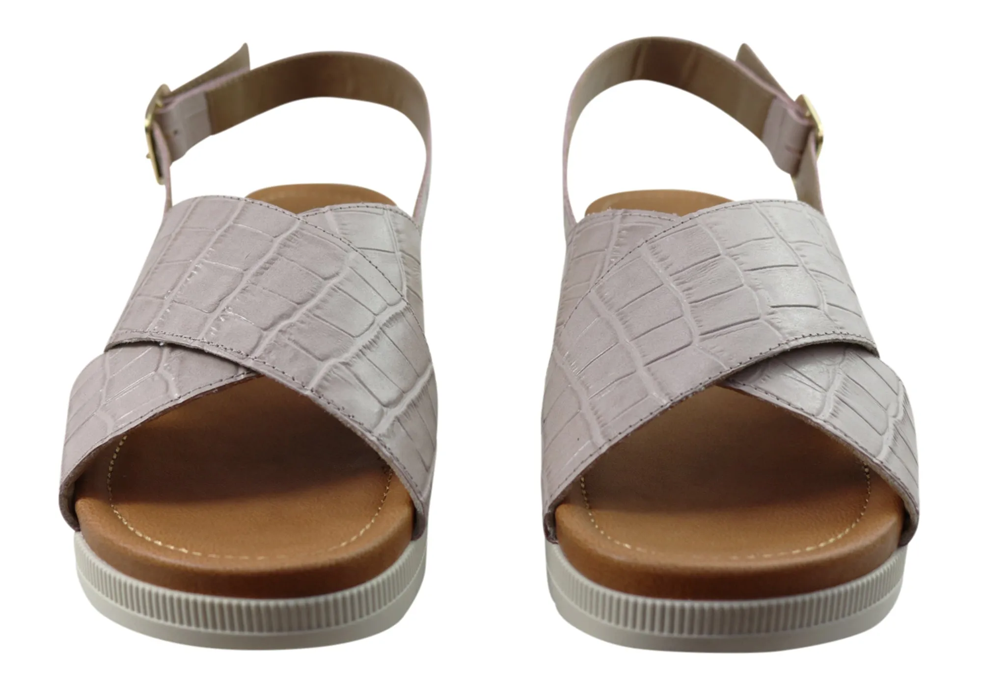 Usaflex Breeza Damen Bequeme Ledersandalen Hergestellt In Brasilien Usaflex Schuhe