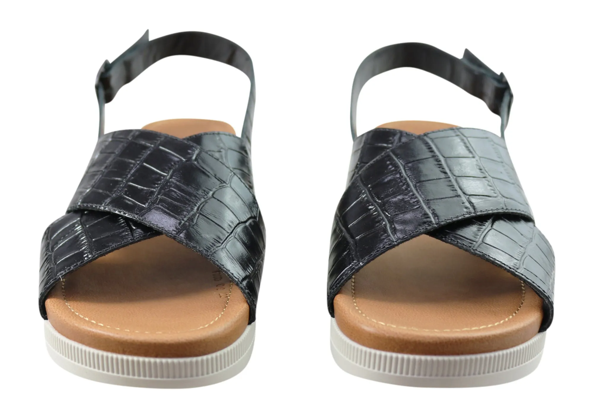 Usaflex Breeza Damen Bequeme Ledersandalen Hergestellt In Brasilien Usaflex Schuhe