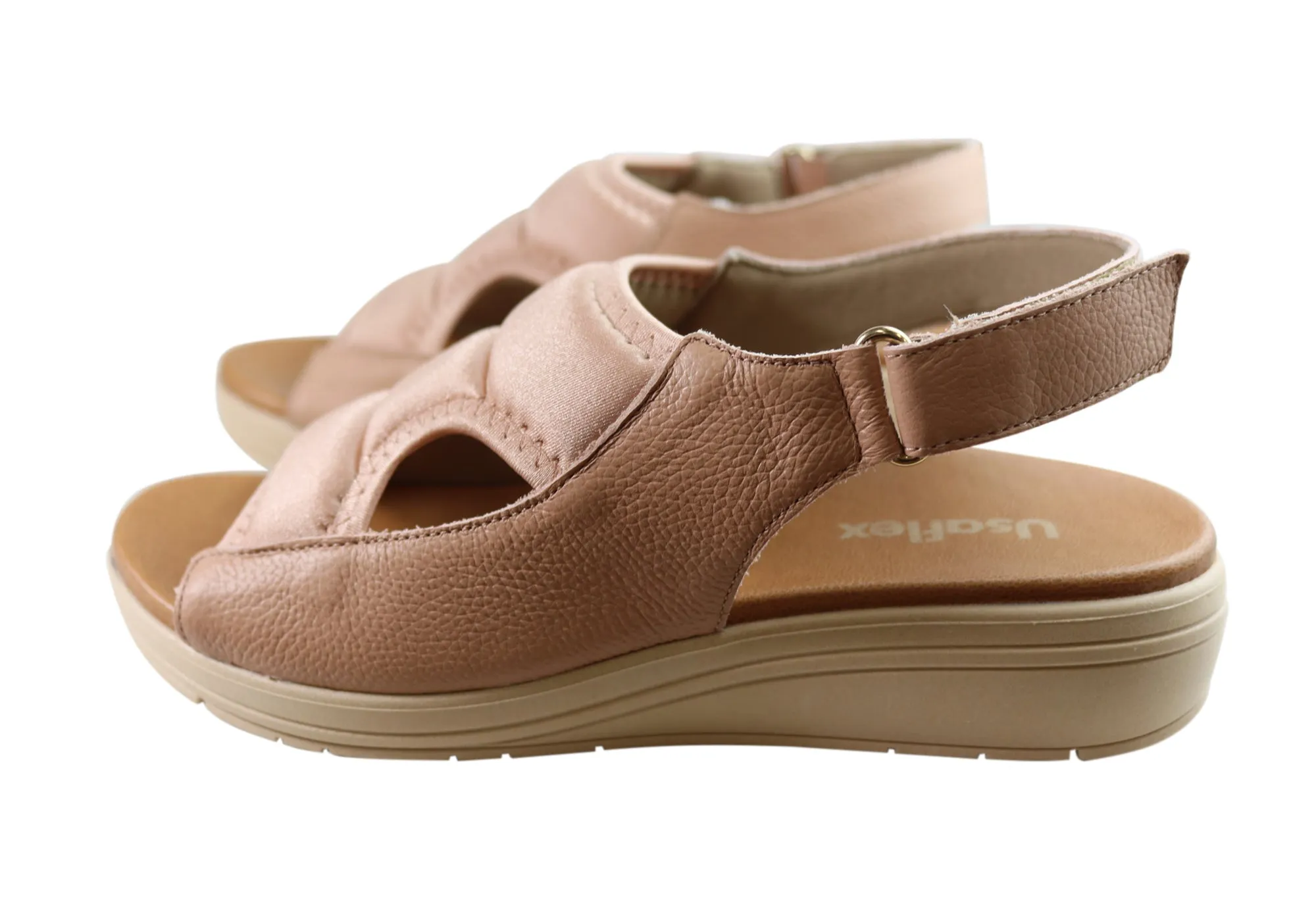 Usaflex Eloise Damen Bequeme Ledersandalen Hergestellt In Brasilien Usaflex Schuhe