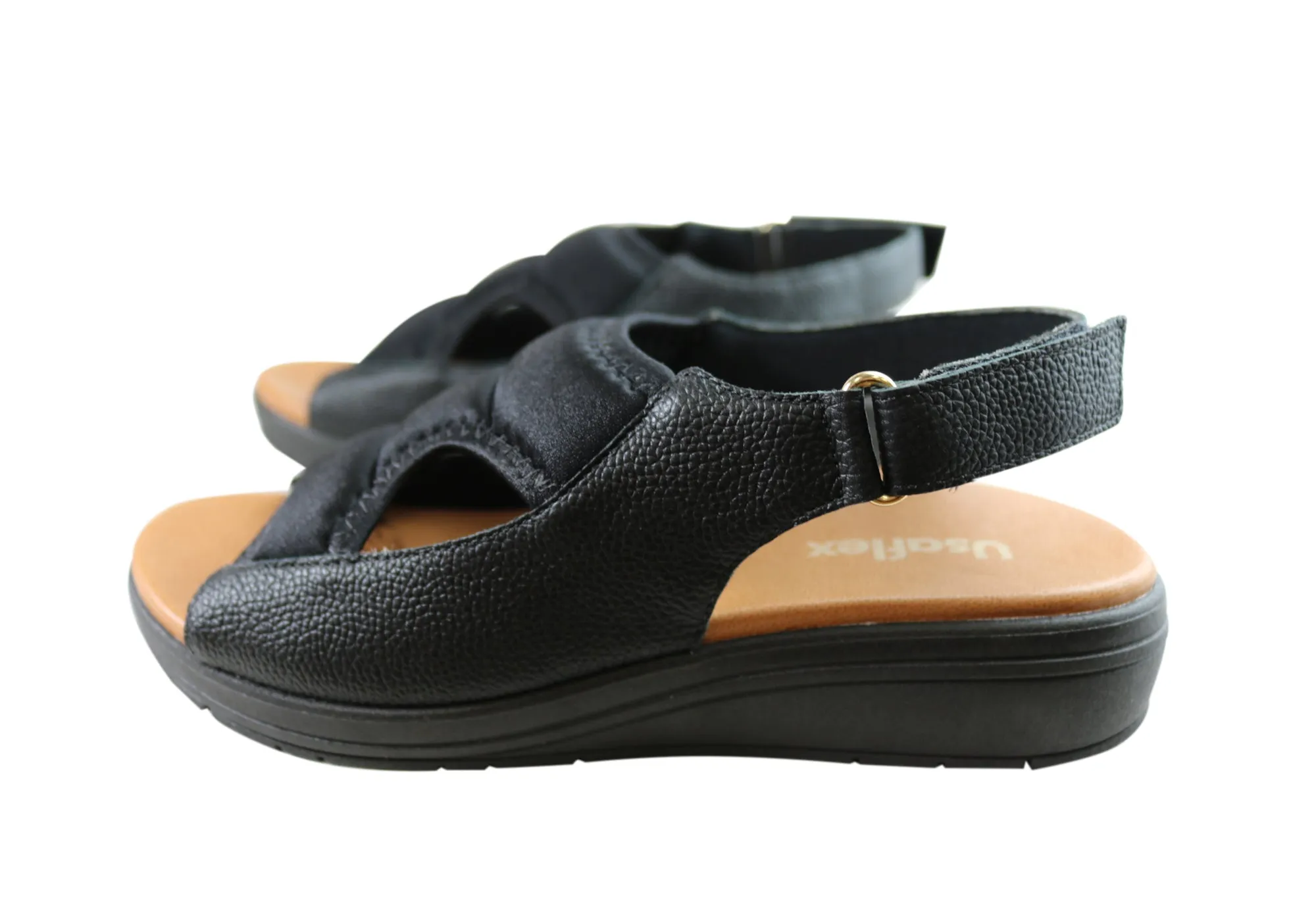 Usaflex Eloise Damen Bequeme Ledersandalen Hergestellt In Brasilien Usaflex Schuhe