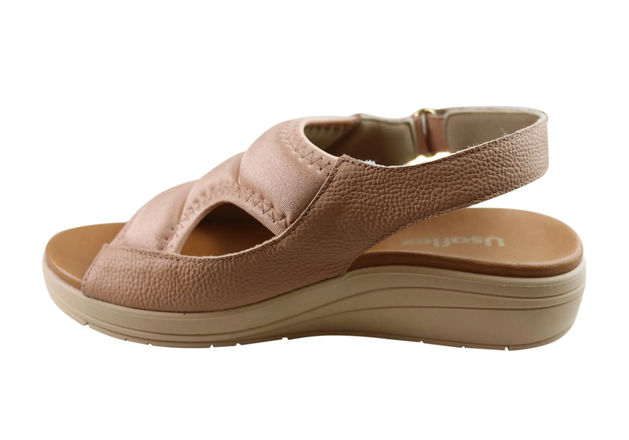 Usaflex Eloise Damen Bequeme Ledersandalen Hergestellt In Brasilien Usaflex Schuhe