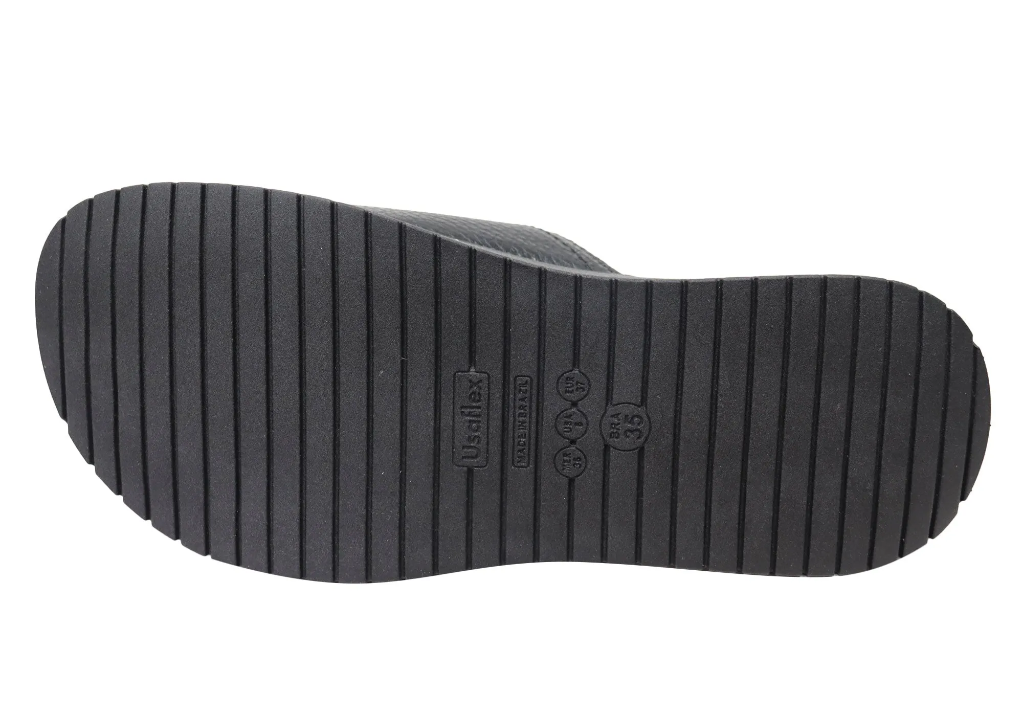 Usaflex Holiday Damen Bequeme Brasilianische Leder Slides Sandalen Usaflex Schuhe