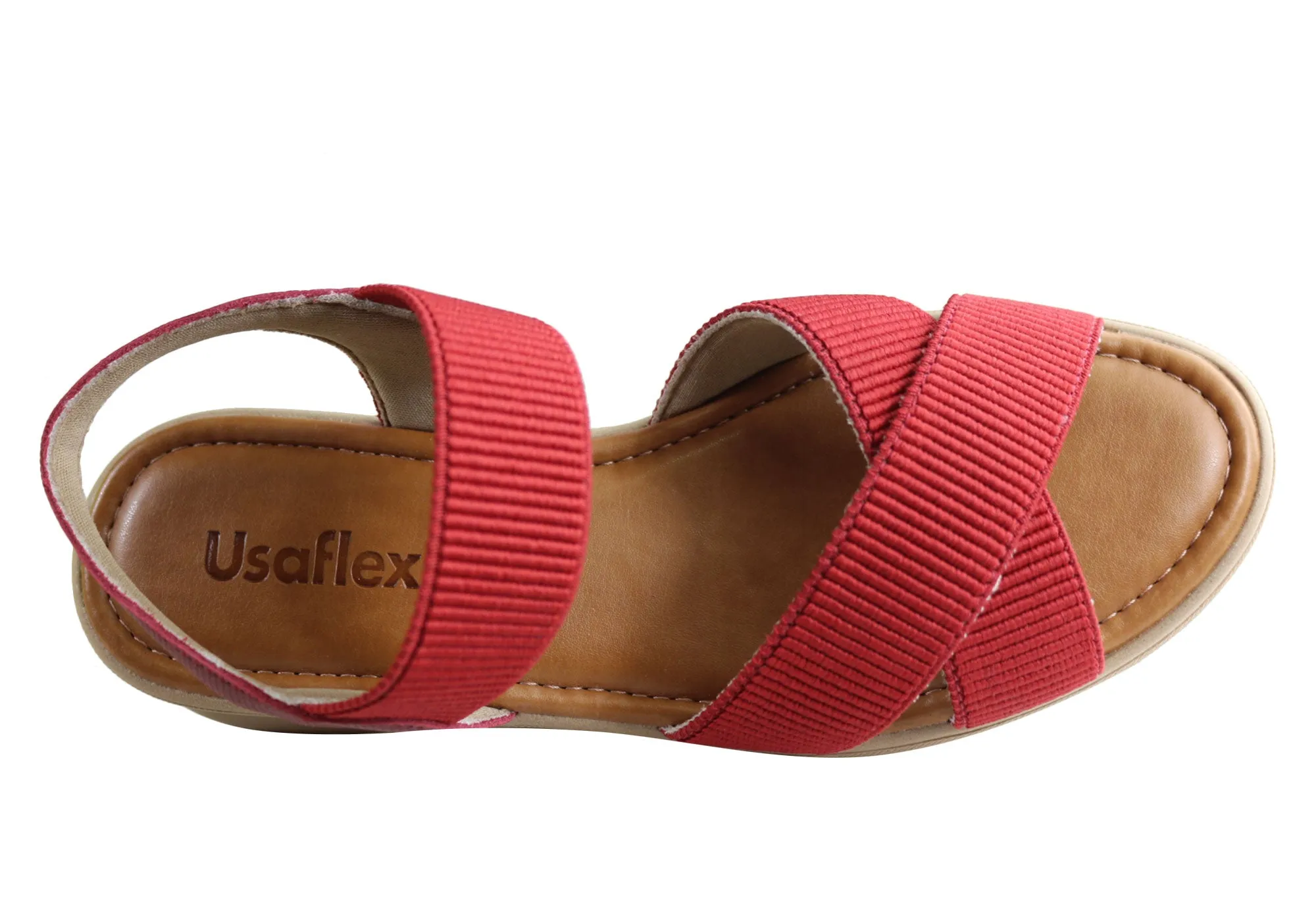 Usaflex Jetty Damen Bequeme Sandalen mit Polsterung Hergestellt in Brasilien Usaflex Schuhe