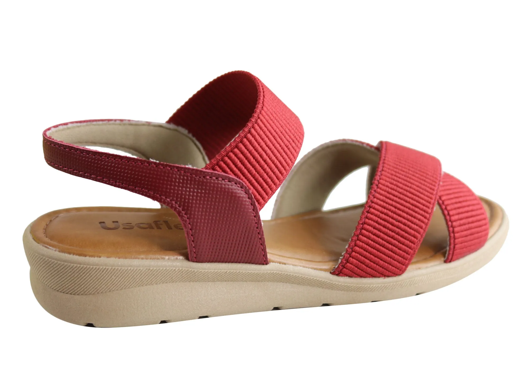 Usaflex Jetty Damen Bequeme Sandalen mit Polsterung Hergestellt in Brasilien Usaflex Schuhe
