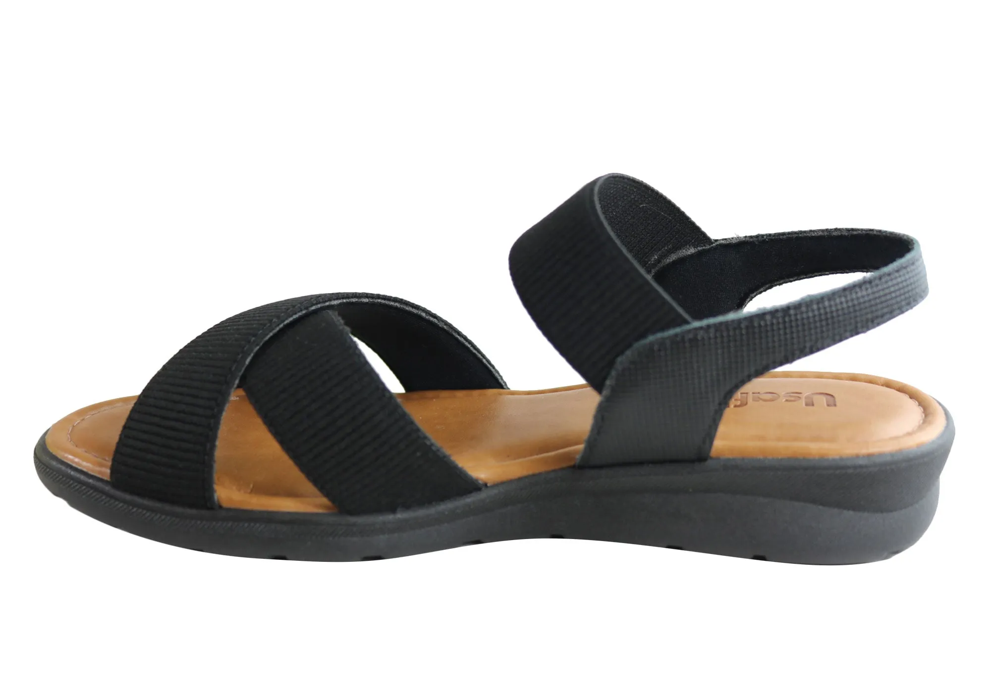 Usaflex Jetty Damen Bequeme Sandalen mit Polsterung Hergestellt in Brasilien Usaflex Schuhe