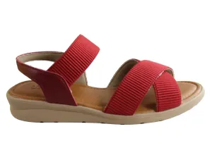 Usaflex Jetty Damen Bequeme Sandalen mit Polsterung Hergestellt in Brasilien Usaflex Schuhe