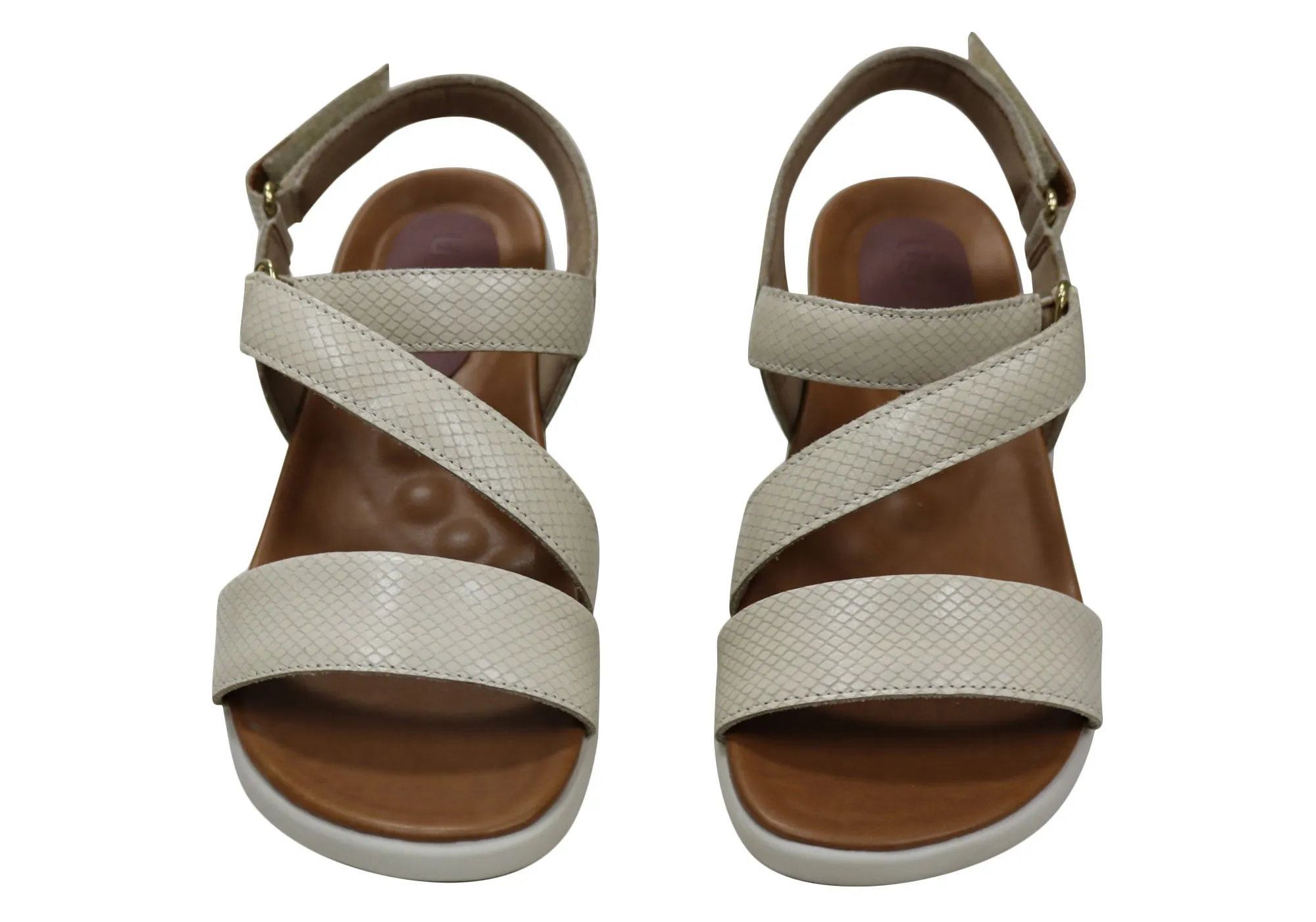 Usaflex Lenore Damen Bequeme Ledersandalen Hergestellt in Brasilien Usaflex Schuhe
