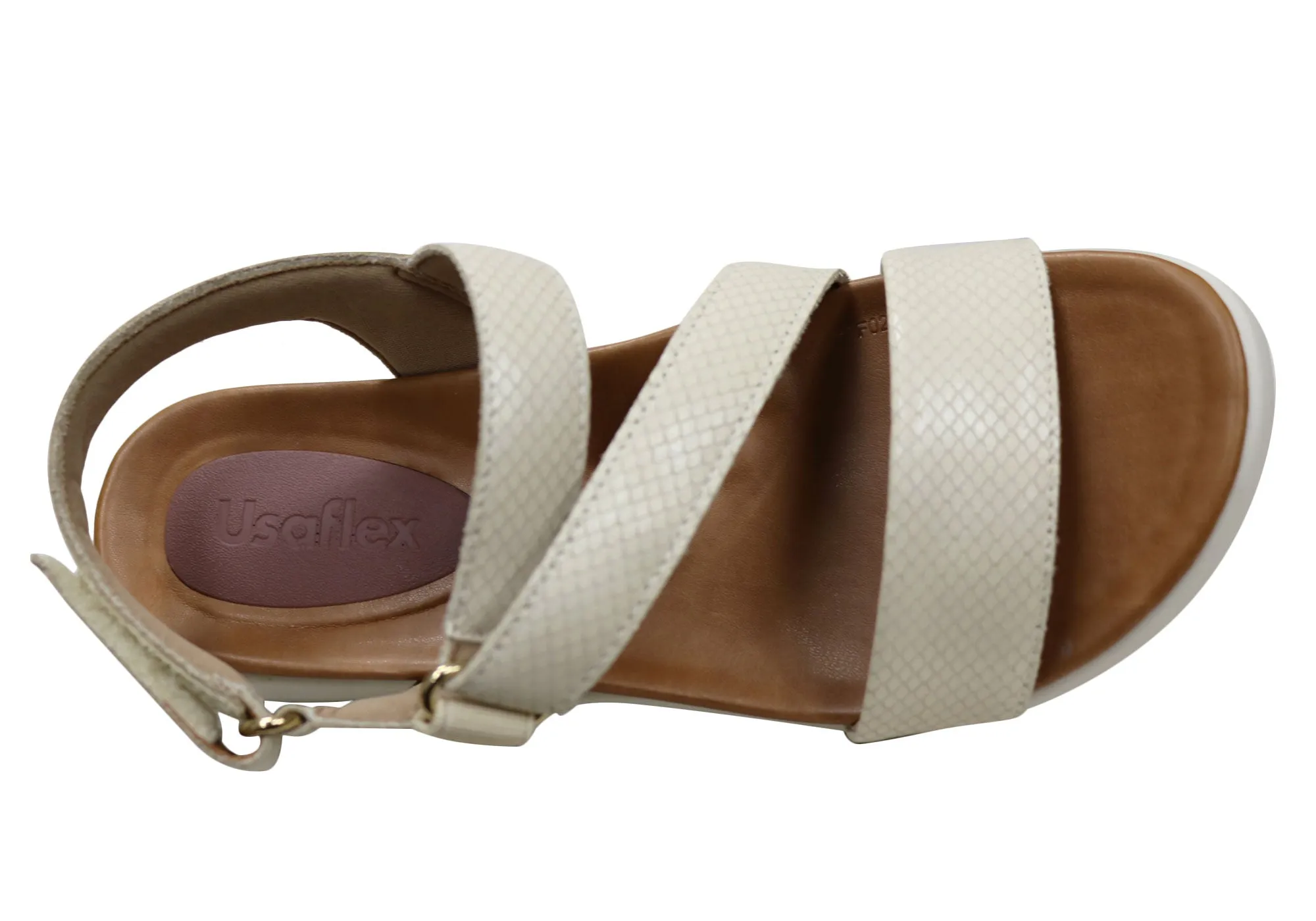 Usaflex Lenore Damen Bequeme Ledersandalen Hergestellt in Brasilien Usaflex Schuhe