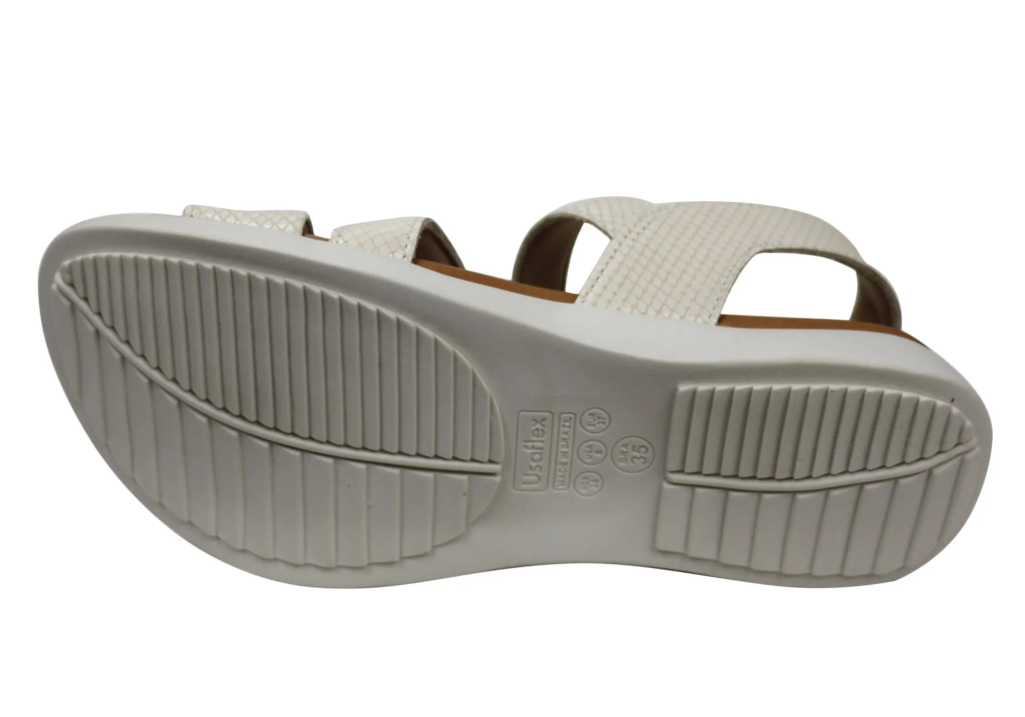 Usaflex Lenore Damen Bequeme Ledersandalen Hergestellt in Brasilien Usaflex Schuhe