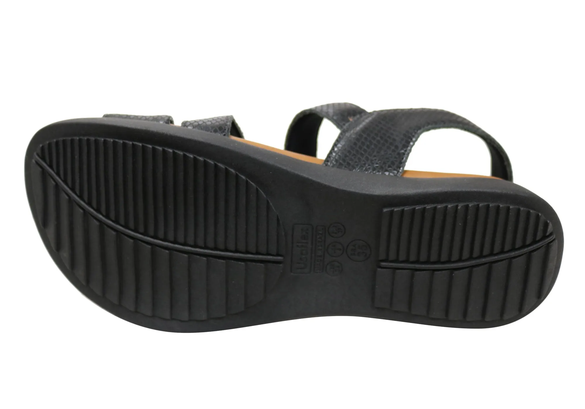 Usaflex Lenore Damen Bequeme Ledersandalen Hergestellt in Brasilien Usaflex Schuhe