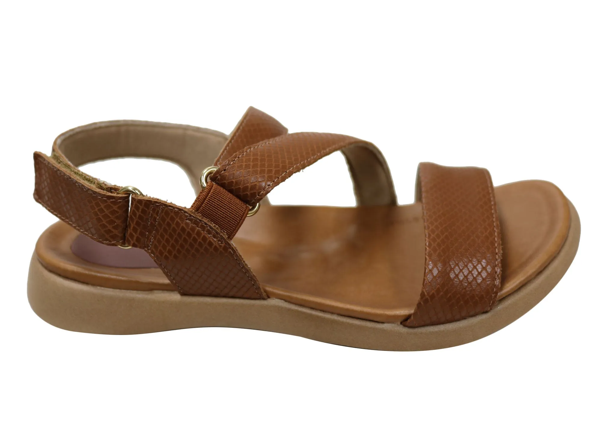 Usaflex Lenore Damen Bequeme Ledersandalen Hergestellt in Brasilien Usaflex Schuhe