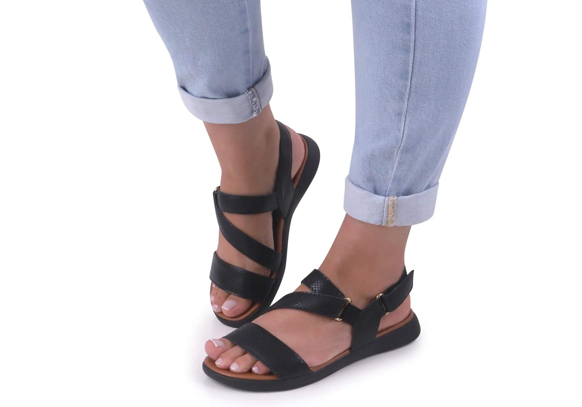 Usaflex Lenore Damen Bequeme Ledersandalen Hergestellt in Brasilien Usaflex Schuhe