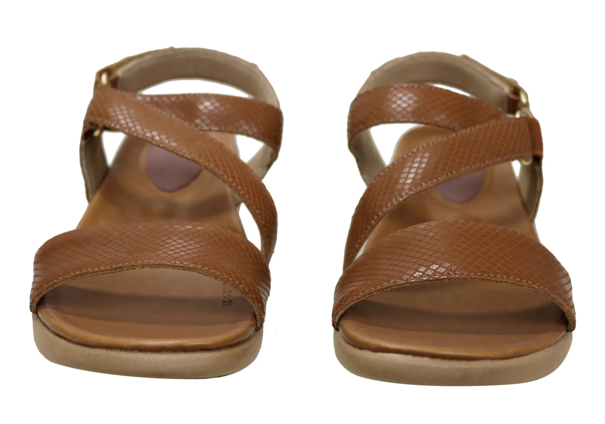 Usaflex Lenore Damen Bequeme Ledersandalen Hergestellt in Brasilien Usaflex Schuhe