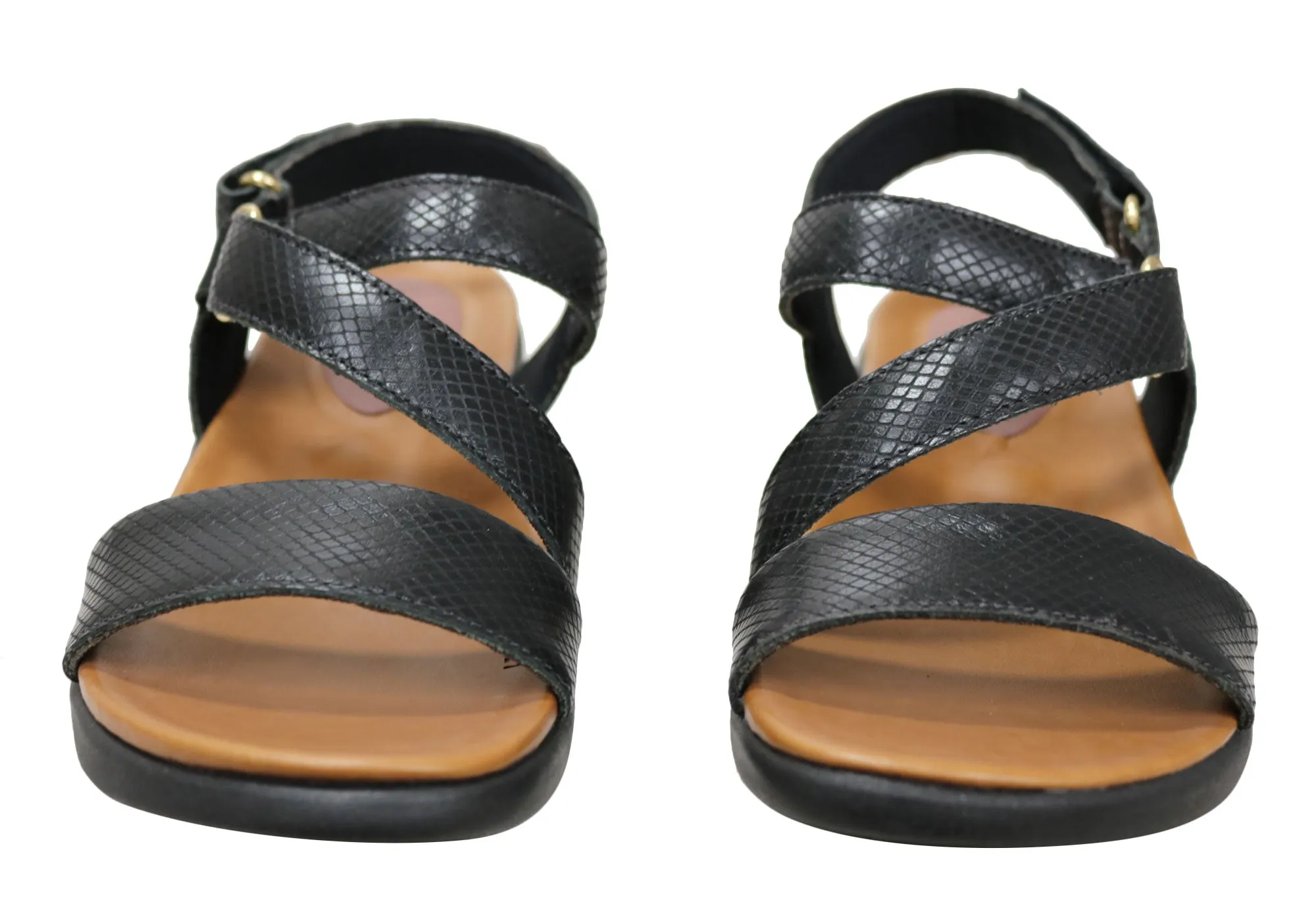 Usaflex Lenore Damen Bequeme Ledersandalen Hergestellt in Brasilien Usaflex Schuhe