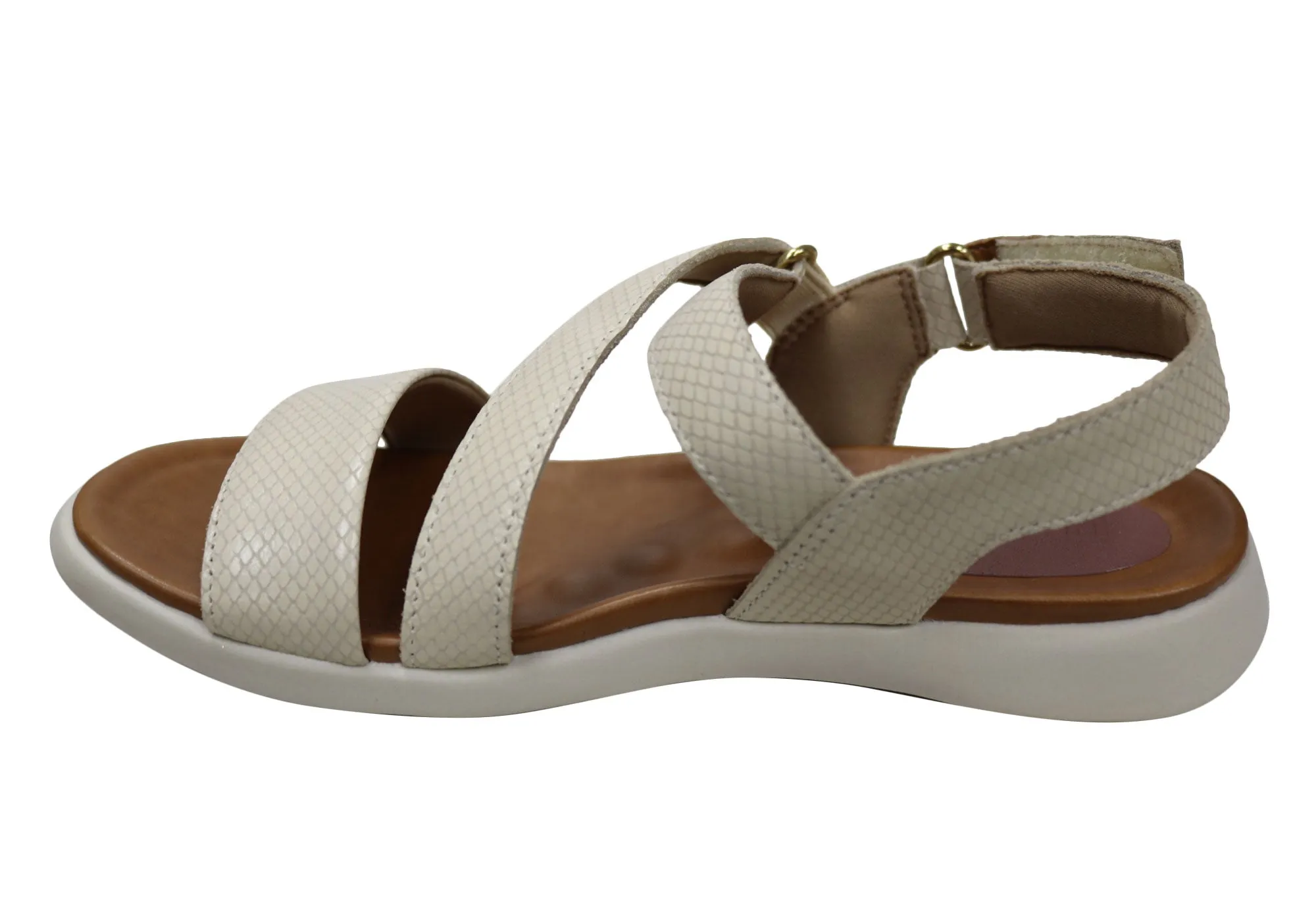 Usaflex Lenore Damen Bequeme Ledersandalen Hergestellt in Brasilien Usaflex Schuhe