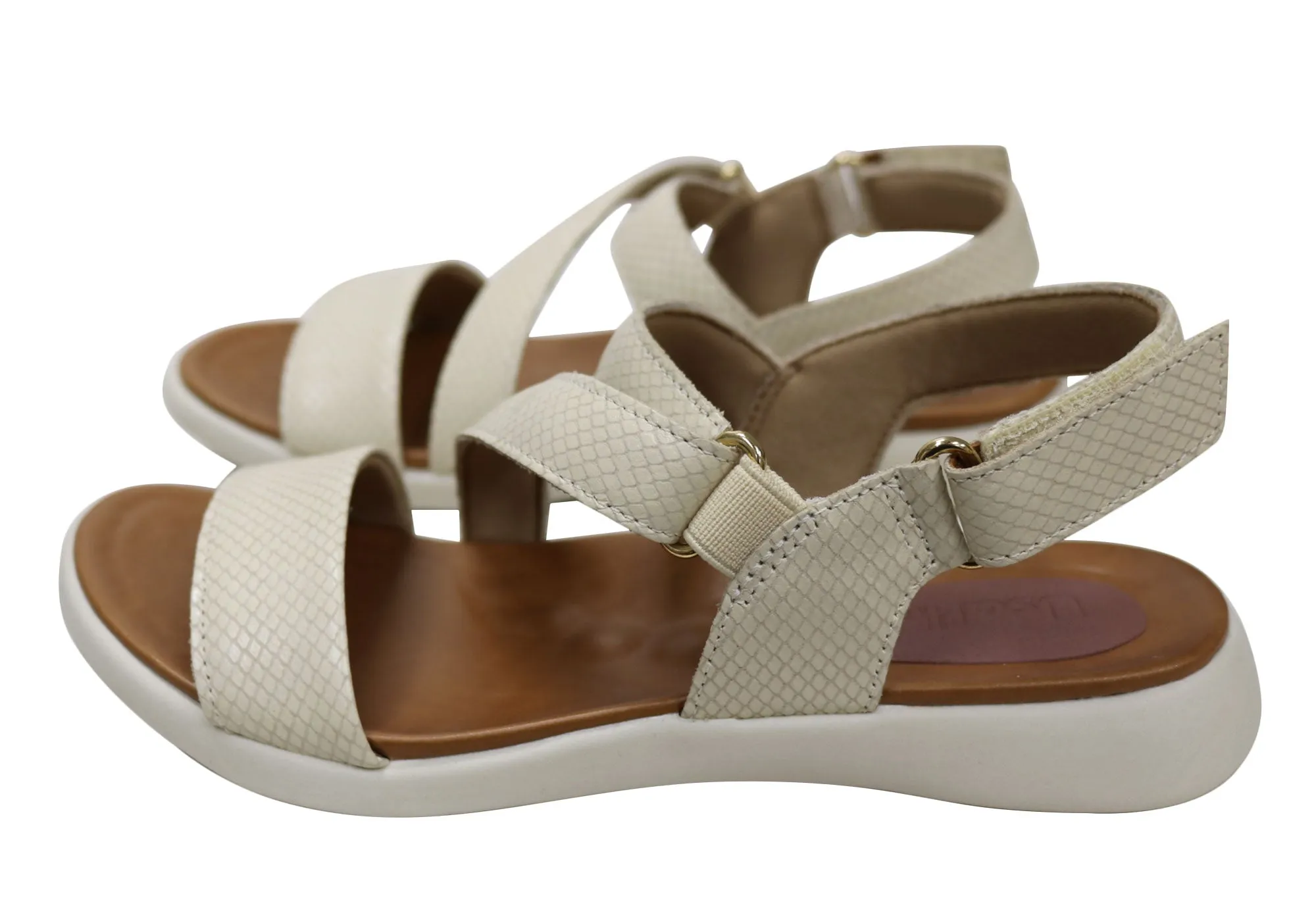 Usaflex Lenore Damen Bequeme Ledersandalen Hergestellt in Brasilien Usaflex Schuhe