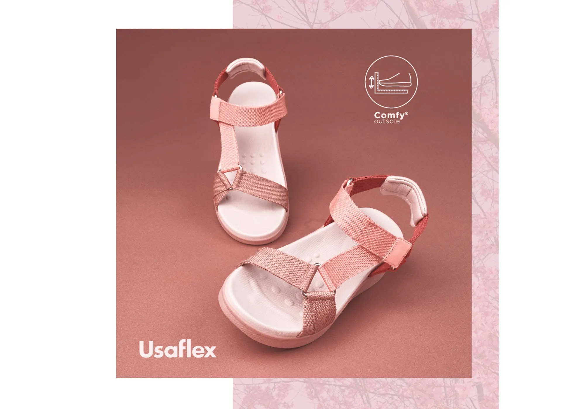 Usaflex Reece Damen Bequeme Sandalen Hergestellt in Brasilien Usaflex Schuhe