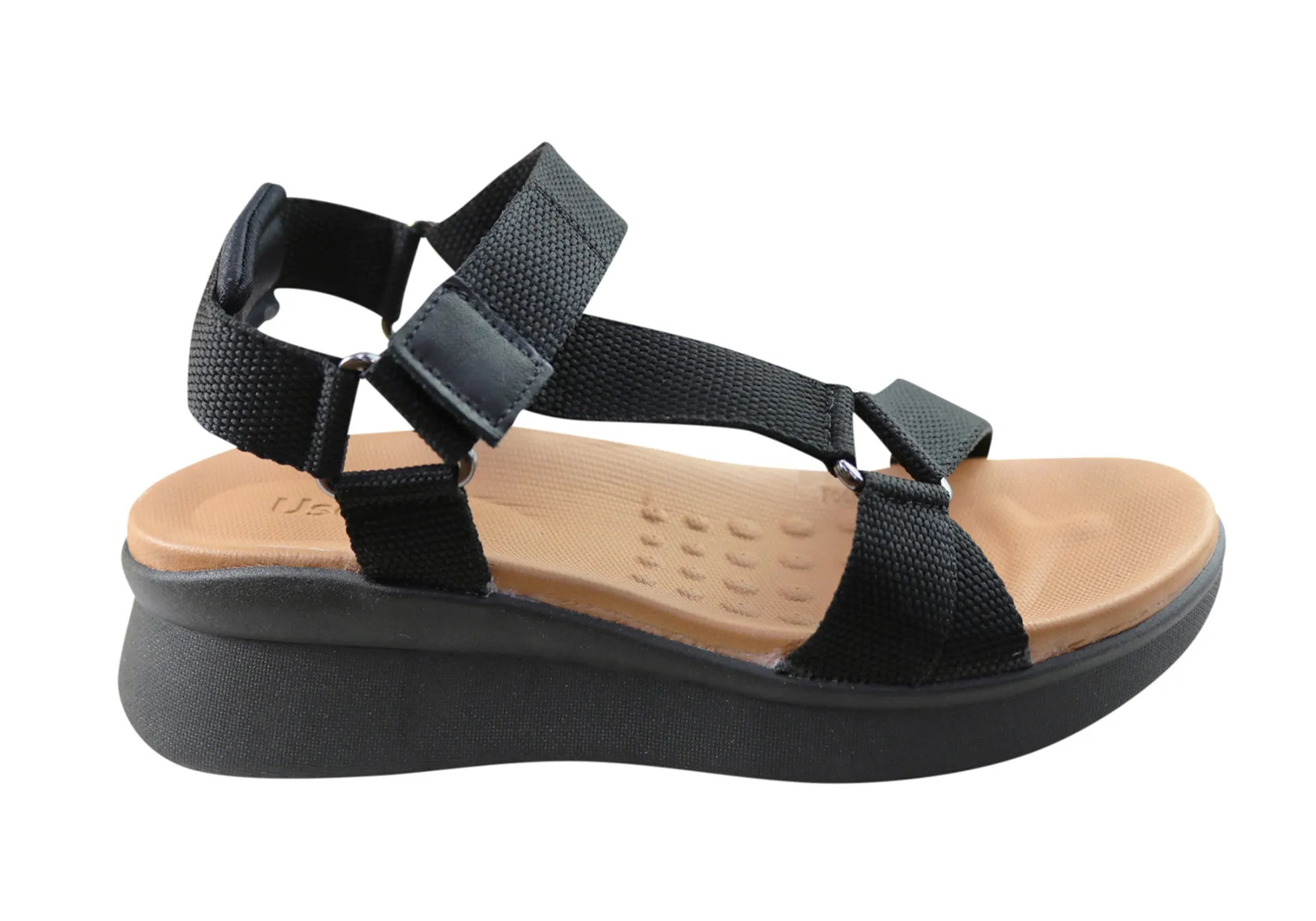 Usaflex Reece Damen Bequeme Sandalen Hergestellt in Brasilien Usaflex Schuhe