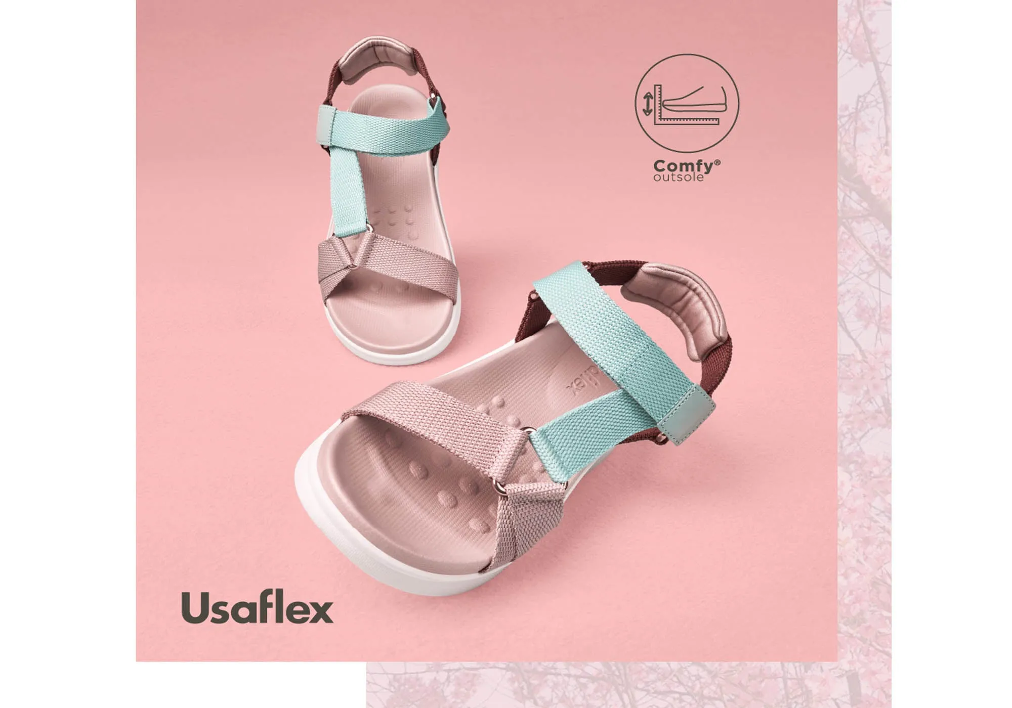 Usaflex Reece Damen Bequeme Sandalen Hergestellt in Brasilien Usaflex Schuhe