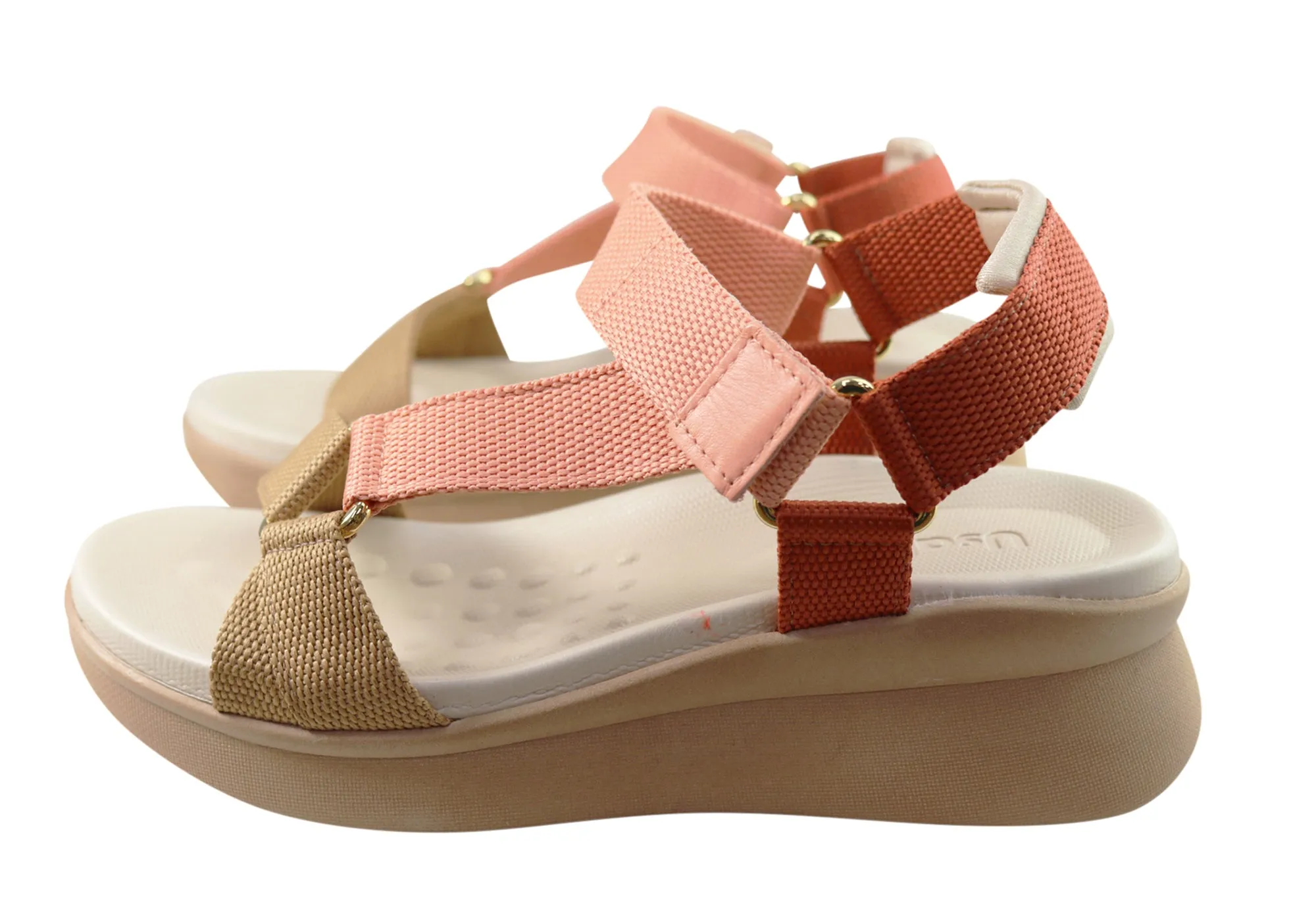 Usaflex Reece Damen Bequeme Sandalen Hergestellt in Brasilien Usaflex Schuhe