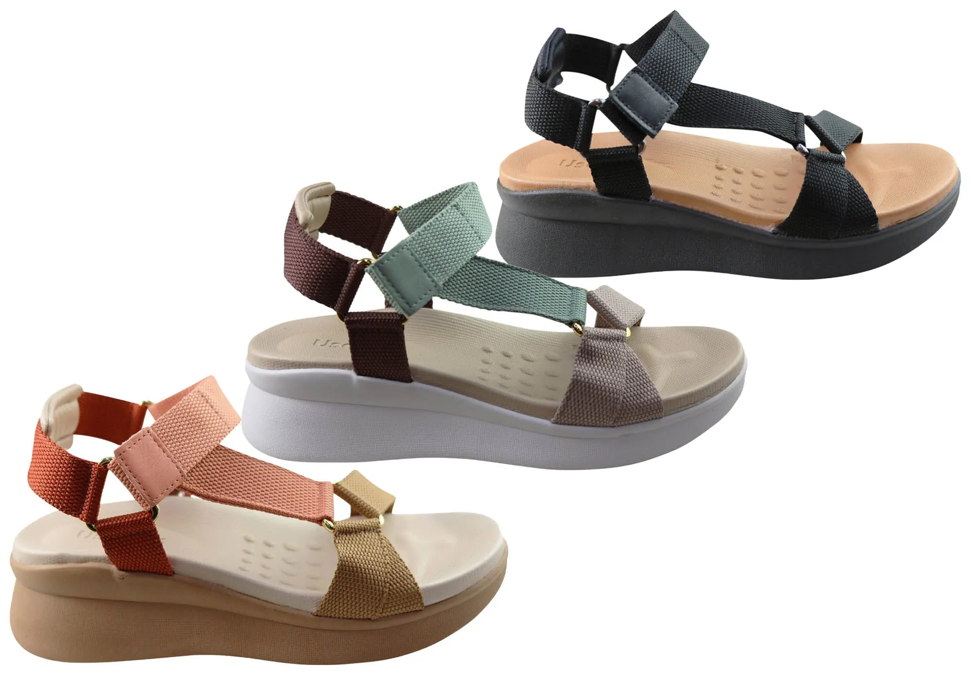 Usaflex Reece Damen Bequeme Sandalen Hergestellt in Brasilien Usaflex Schuhe