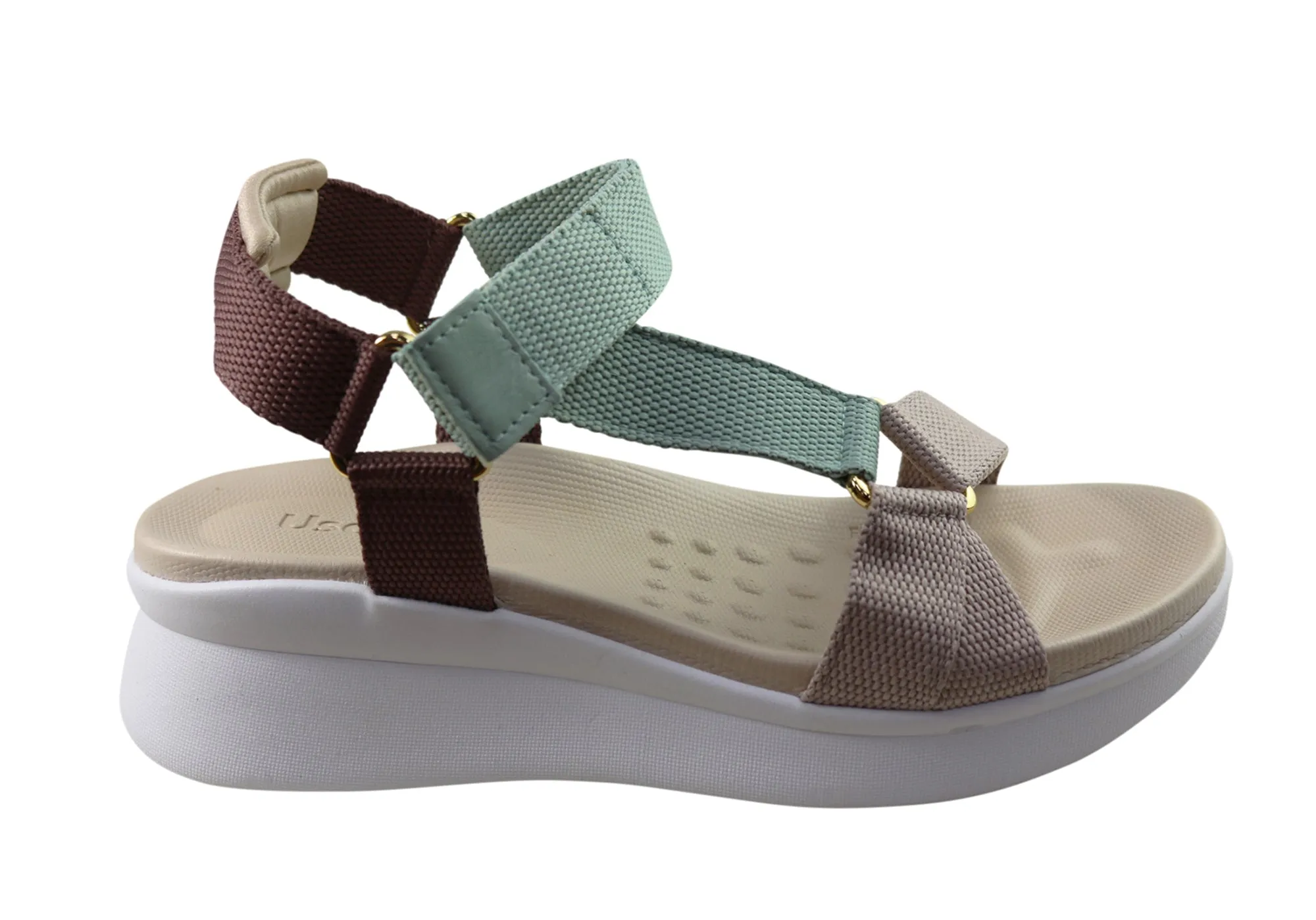 Usaflex Reece Damen Bequeme Sandalen Hergestellt in Brasilien Usaflex Schuhe