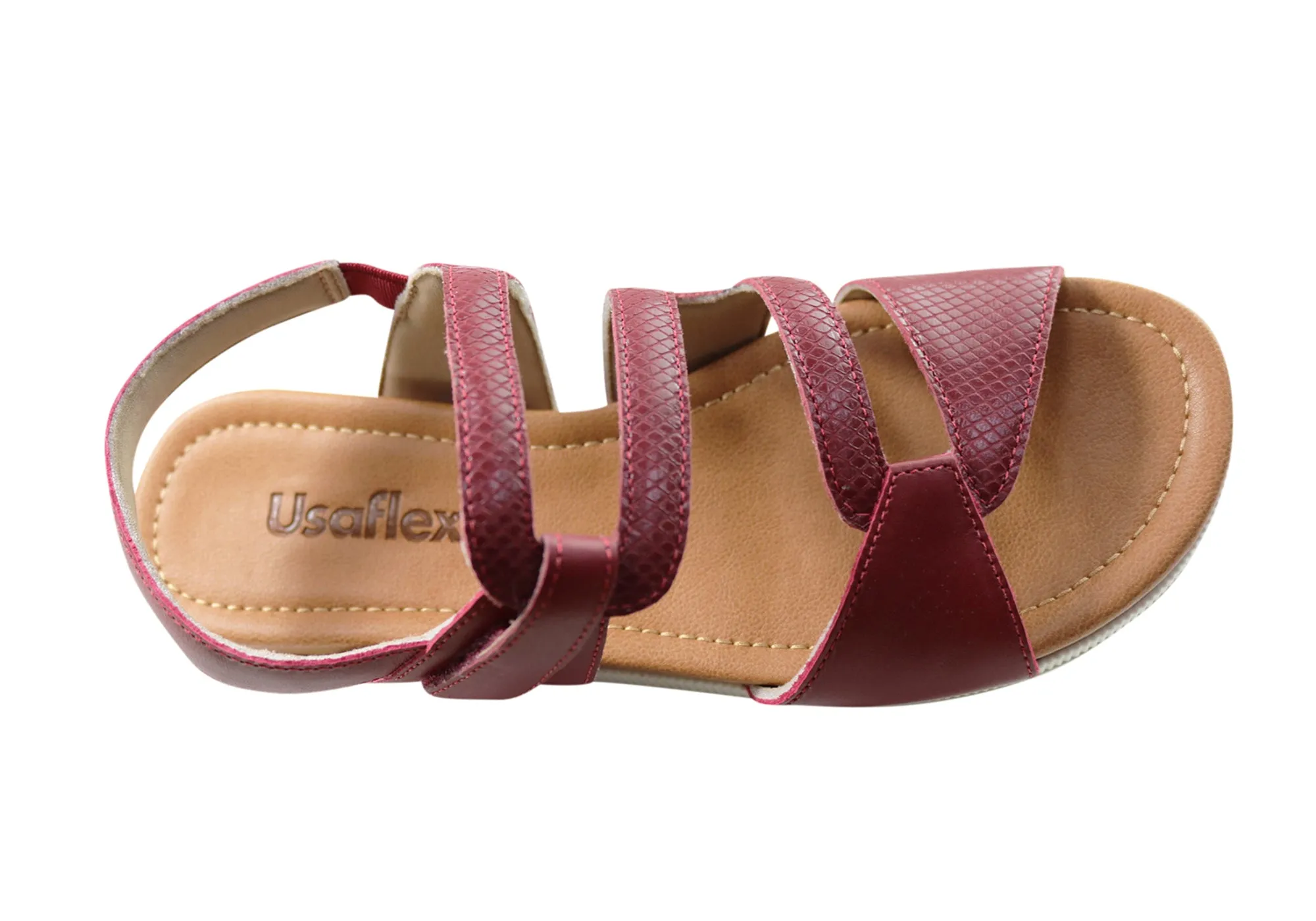 Usaflex Satora Damen Bequeme Ledersandalen Hergestellt In Brasilien Usaflex Schuhe