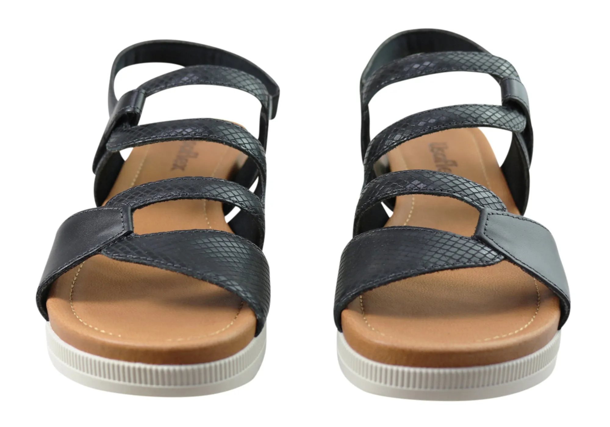 Usaflex Satora Damen Bequeme Ledersandalen Hergestellt In Brasilien Usaflex Schuhe