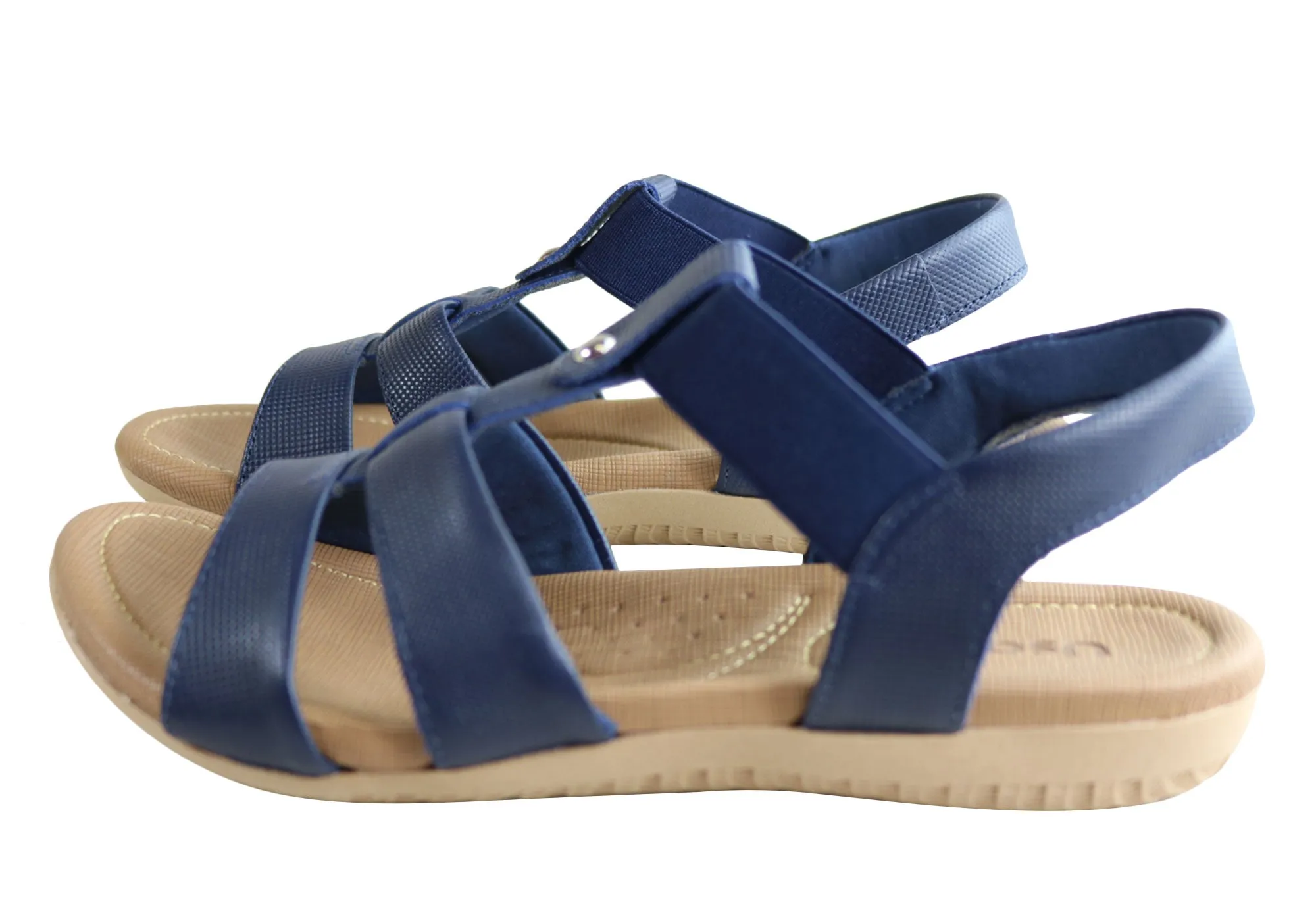 Usaflex Ventura Damen Bequeme Gepolsterte Ledersandalen Hergestellt In Brasilien Usaflex Schuhe