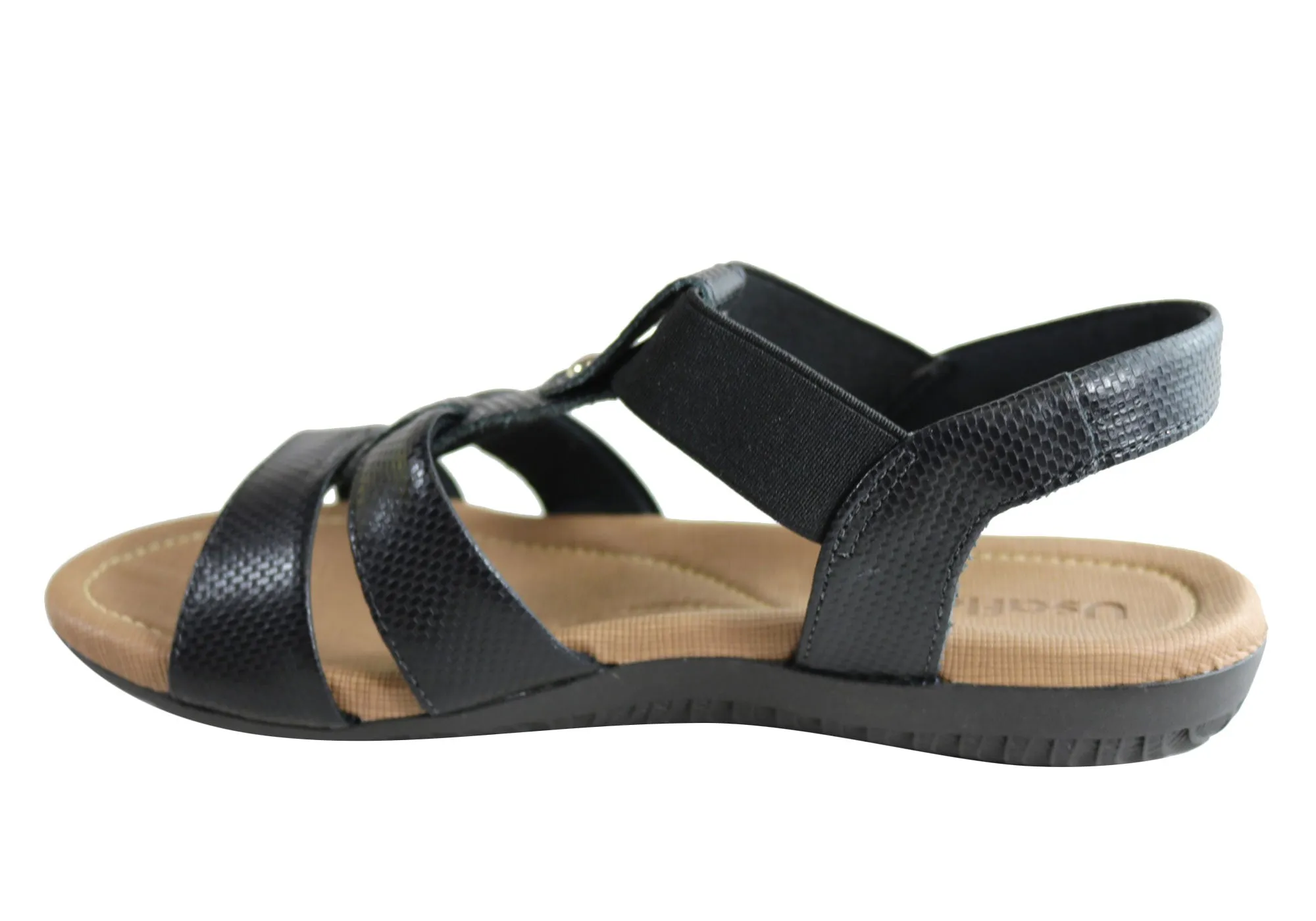 Usaflex Ventura Damen Bequeme Gepolsterte Ledersandalen Hergestellt In Brasilien Usaflex Schuhe