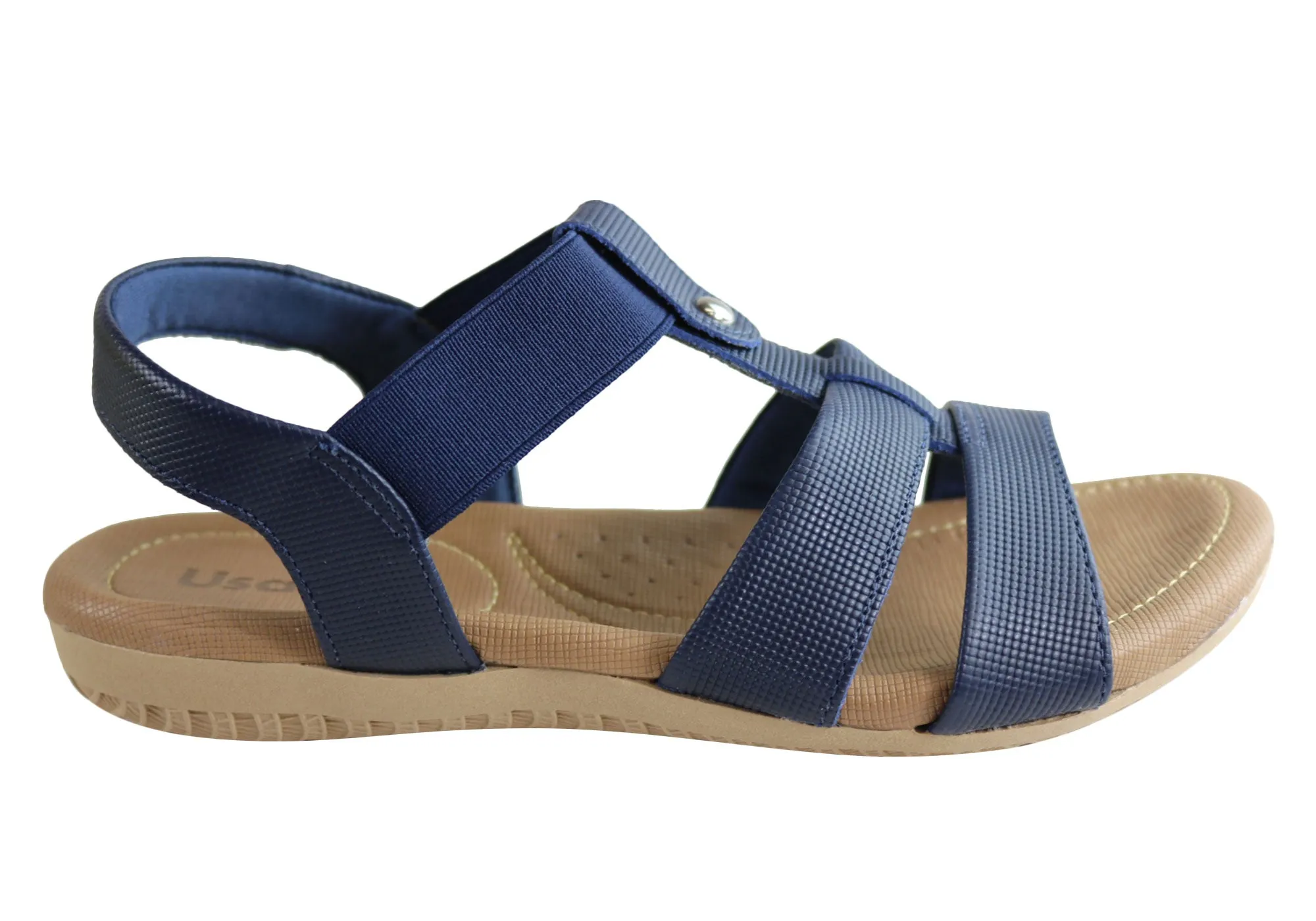 Usaflex Ventura Damen Bequeme Gepolsterte Ledersandalen Hergestellt In Brasilien Usaflex Schuhe