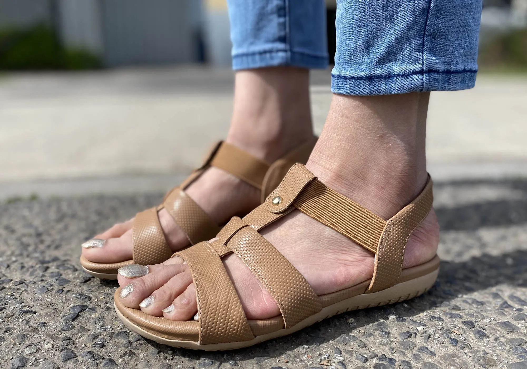 Usaflex Ventura Damen Bequeme Gepolsterte Ledersandalen Hergestellt In Brasilien Usaflex Schuhe