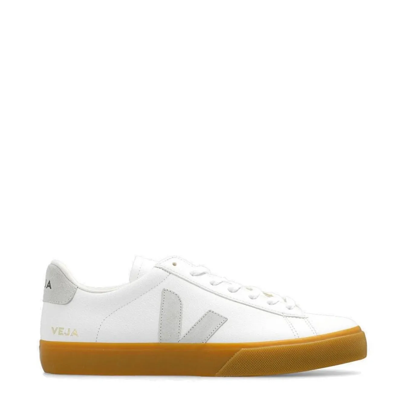 Veja Campo Chromefreie Leder-Sneaker Extra-Weiß Natur Natur