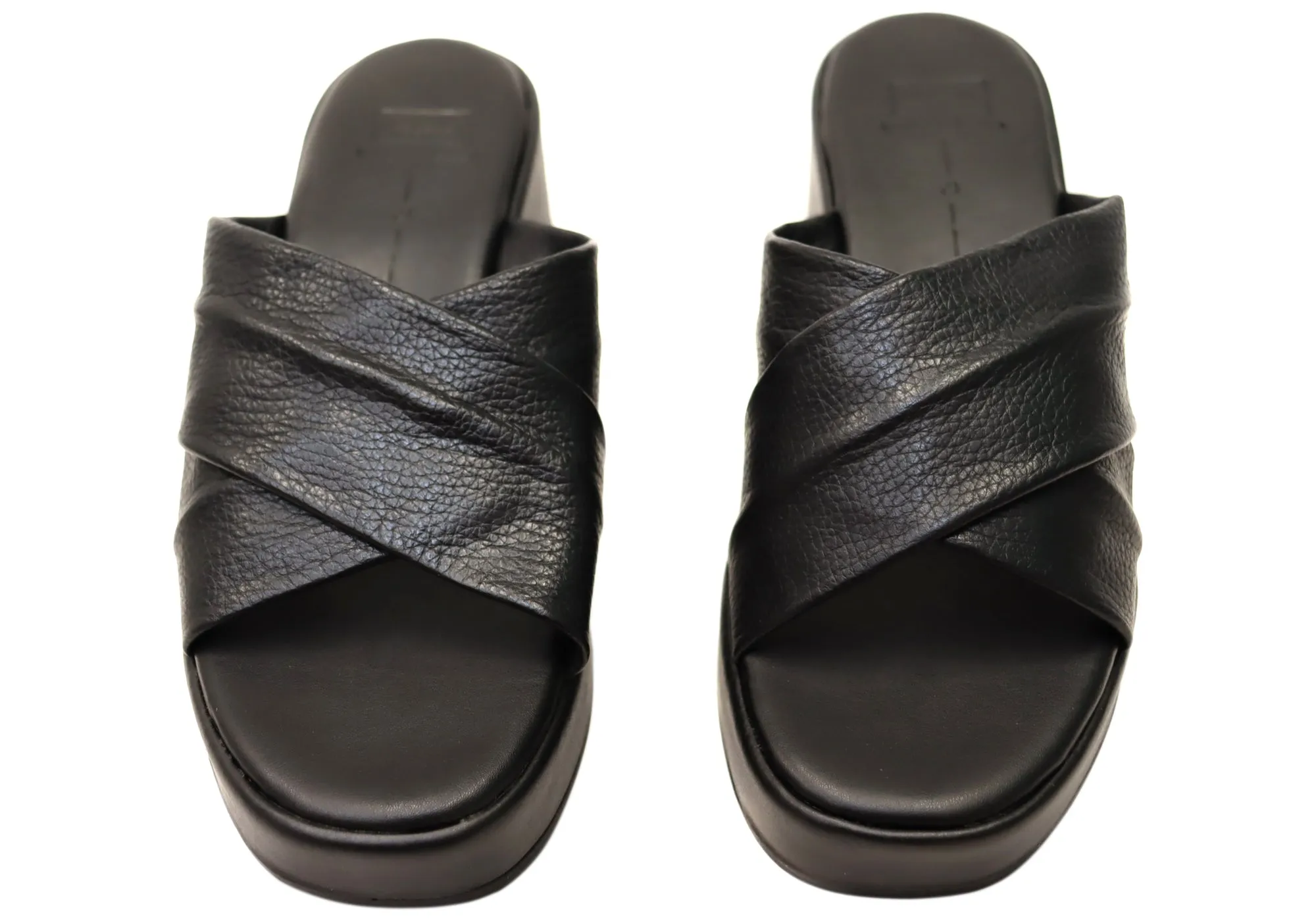 Via Paula Ginza Damen Brazilian Leder Plateau Slides Sandalen Via Paula Schuhe
