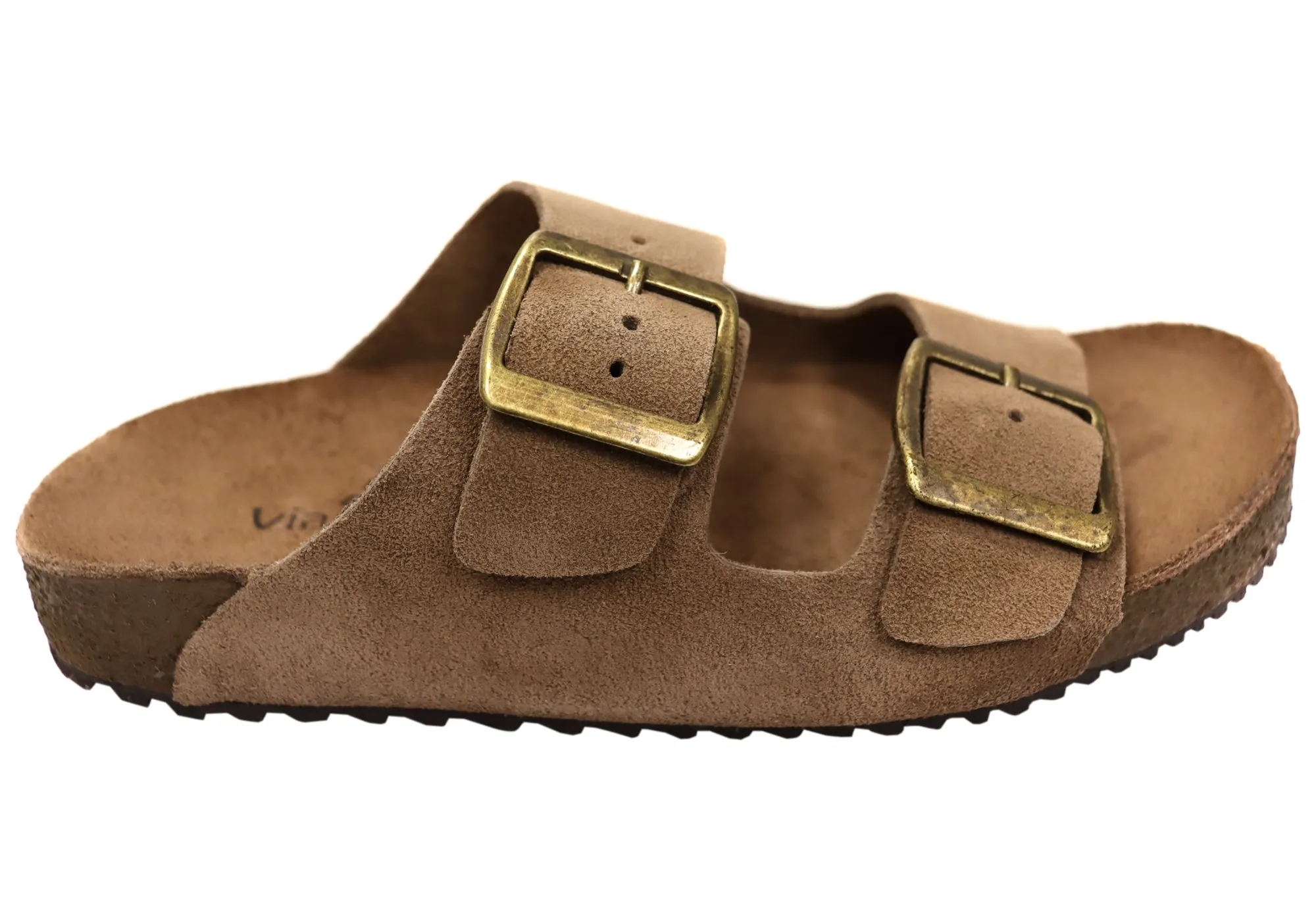 Via Paula Hilda Damen Leder Bequemlichkeit Slides Sandalen Hergestellt in Brasilien Via Paula Schuhe