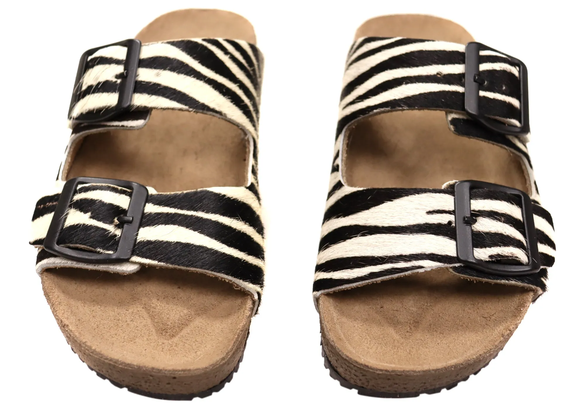 Via Paula Hilda Damen Leder Bequemlichkeit Slides Sandalen Hergestellt in Brasilien Via Paula Schuhe