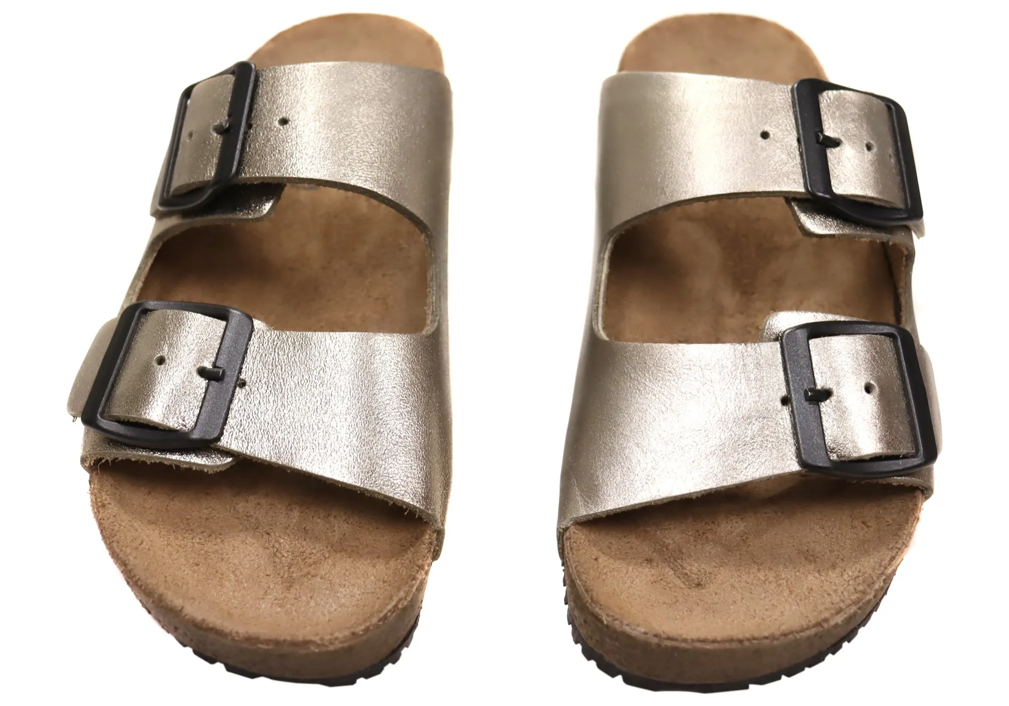 Via Paula Hilda Damen Leder Bequemlichkeit Slides Sandalen Hergestellt in Brasilien Via Paula Schuhe
