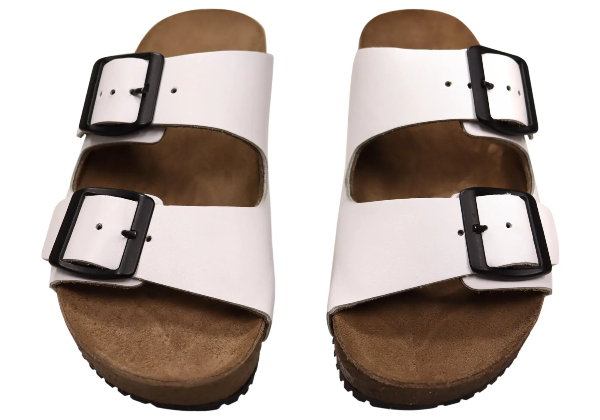 Via Paula Hilda Damen Leder Bequemlichkeit Slides Sandalen Hergestellt in Brasilien Via Paula Schuhe
