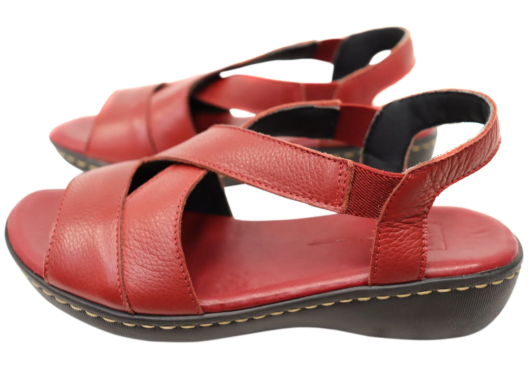 Via Paula Mimosa Damen Brasilianische Bequeme Ledersandalen Via Paula Schuhe