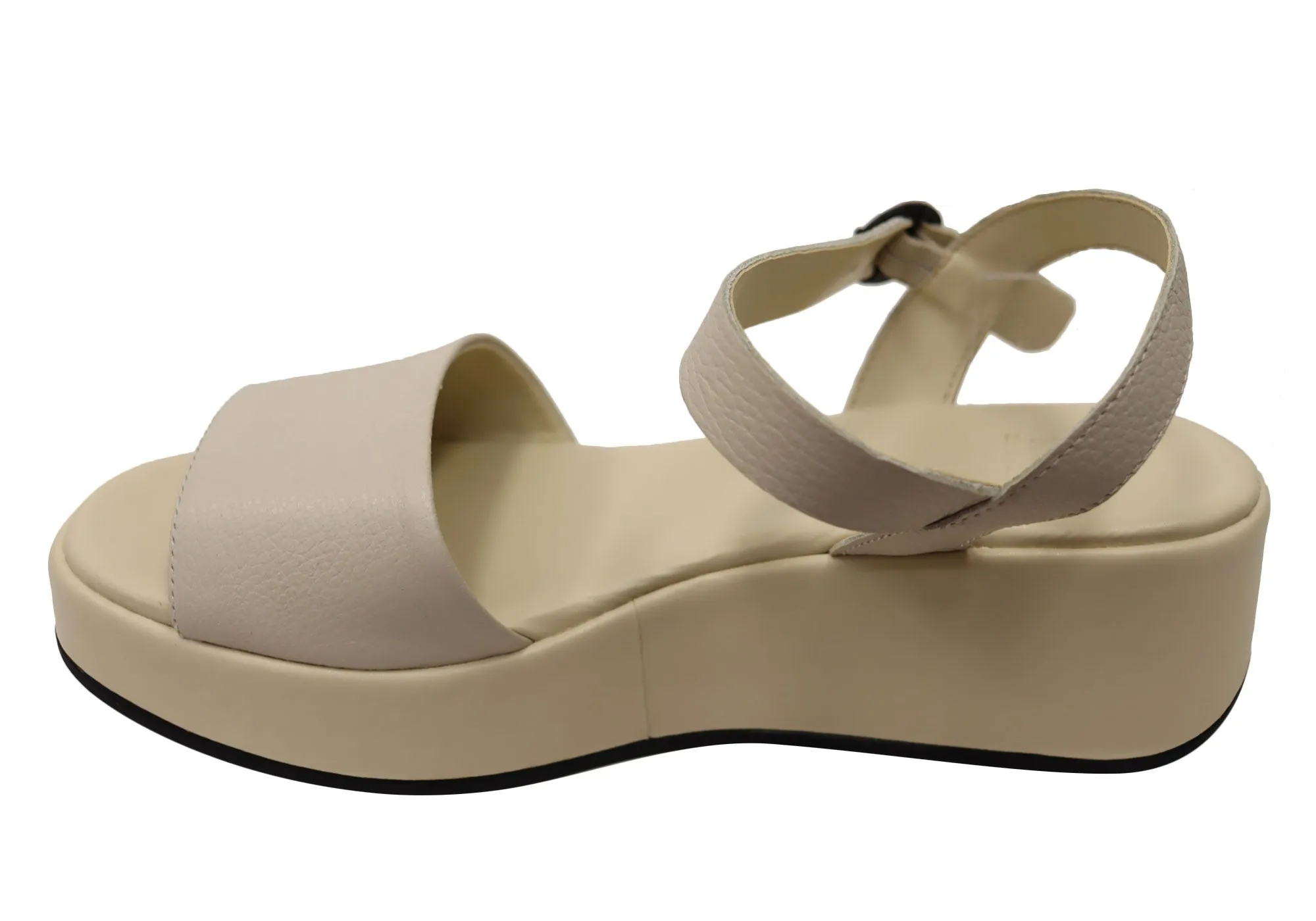 Via Paula Silvia Damen Brasilianische Komfort Leder Plateau Sandalen Via Paula Schuhe