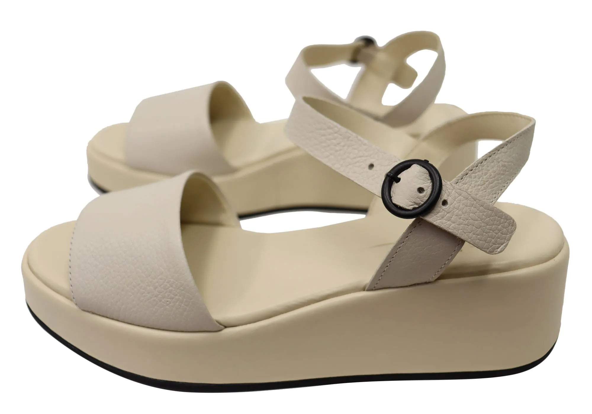 Via Paula Silvia Damen Brasilianische Komfort Leder Plateau Sandalen Via Paula Schuhe