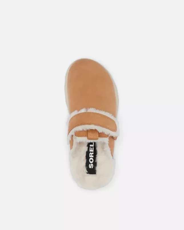 Viibe Clog Wildleder Gemütliche Schuhe in Tawny Buff & Natur