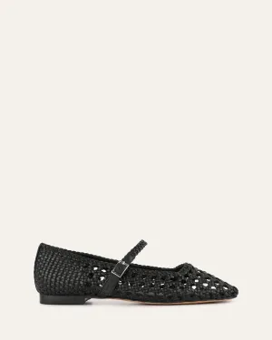 WILLIS CASUAL FLATS SCHWARZES LEDER