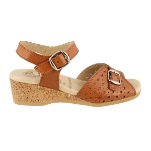 Worishofer Damen 811 Perforiertes Leder in Tan