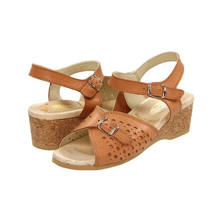 Worishofer Damen 811 Perforiertes Leder in Tan